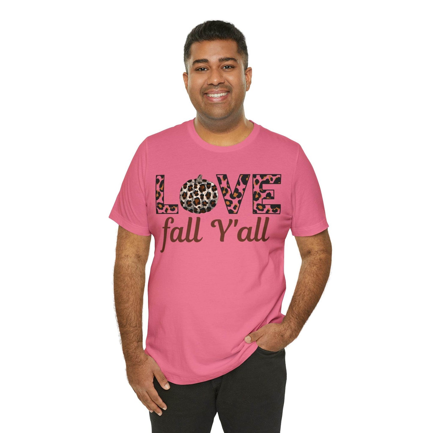Leopard Print Love Fall Y'all Love Fall shirt Fall lover gift - Giftsmojo
