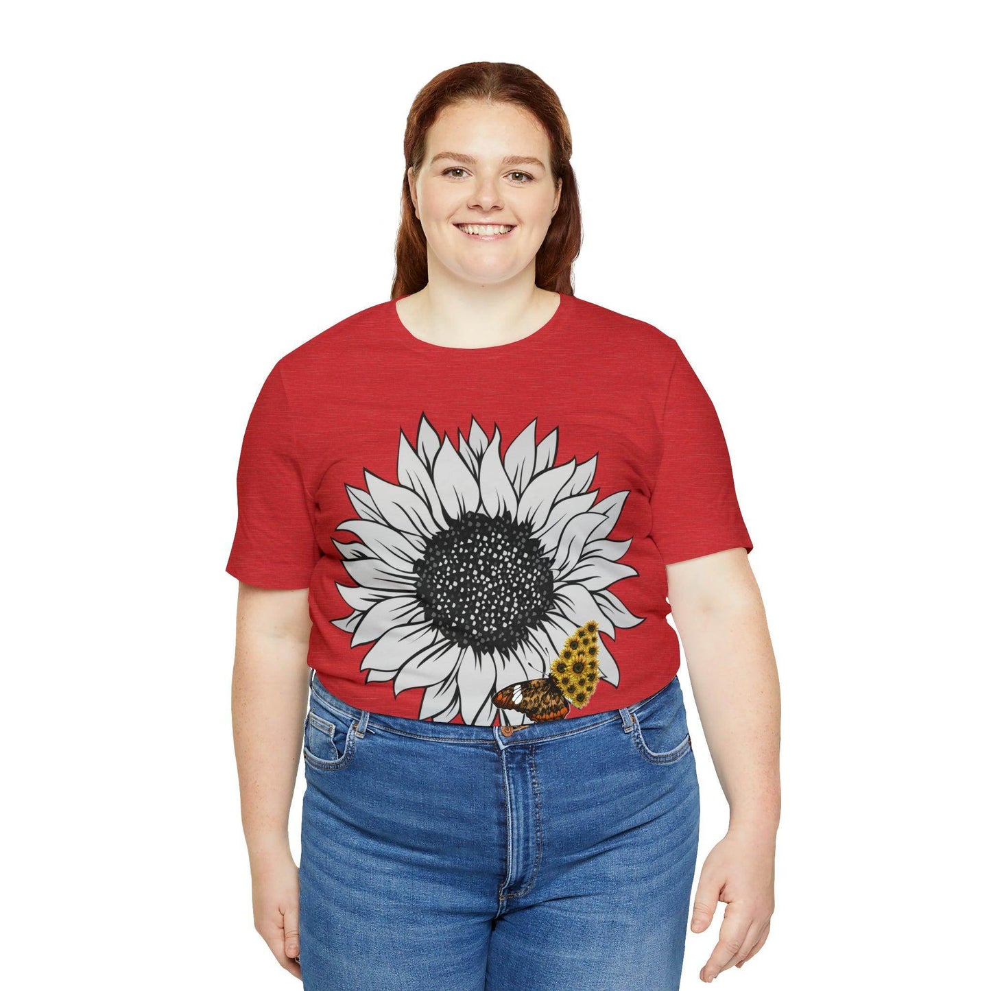 Flower Shirt, Sunflower Shirt, Floral Tee Shirt, Garden Shirt, Womens Fall Summer Shirt Sunshine Tee, Gift for Gardener, Nature love shirt - Giftsmojo
