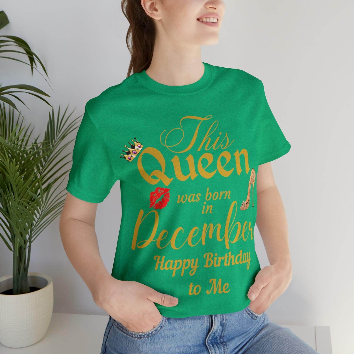 Birthday Queen Shirt, Gift for Birthday, This Queen was born in December Shirt, Funny Queen Shirt, Funny Birthday Shirt, Birthday Gift - Giftsmojo