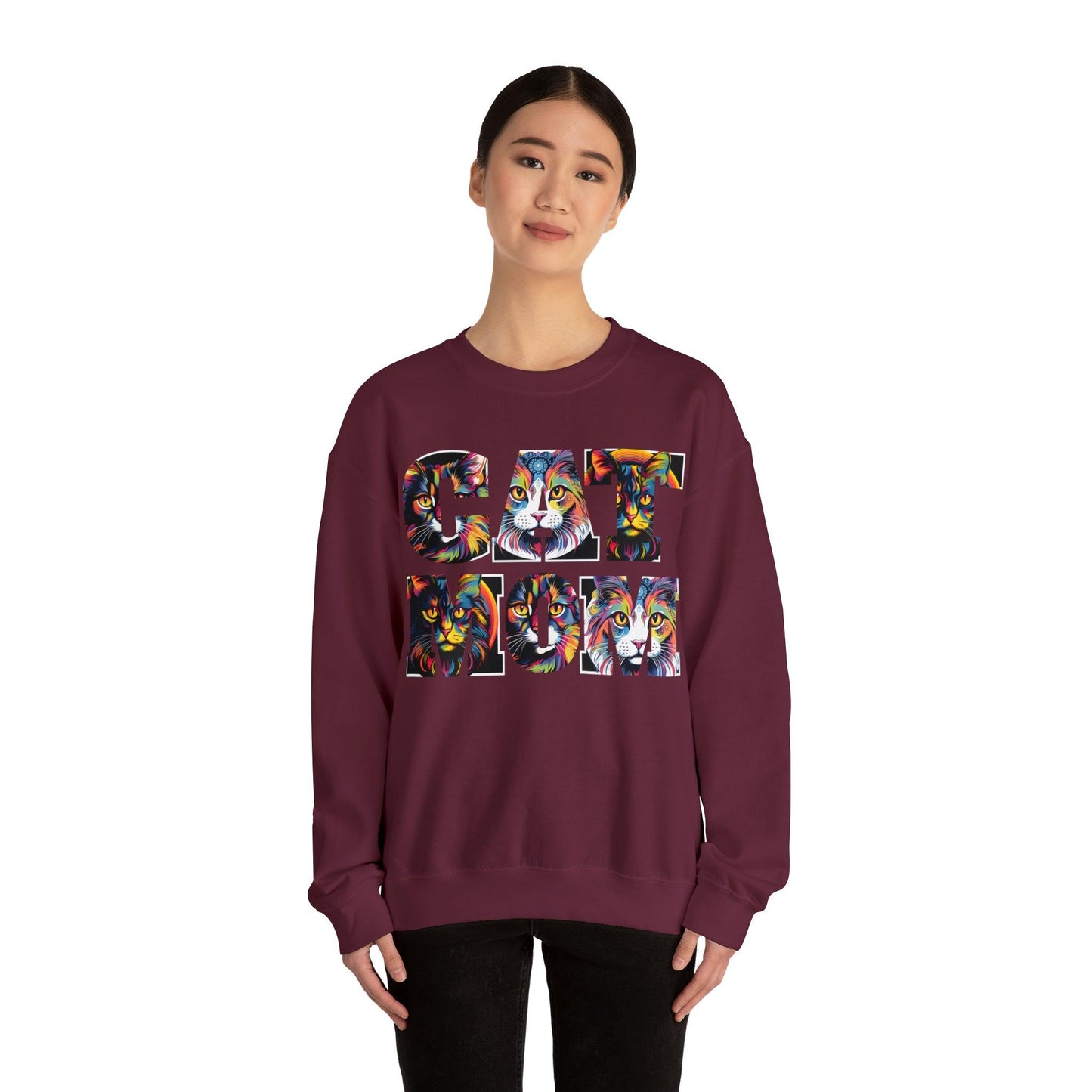 Vintage Cat Sweatshirt Cat Mom Sweatshirt Cat Crewneck Sweatshirt Cat Mom Gift Cat Lover Gift Animal Lover Cat Mama Shirt Cat Lover Sweater