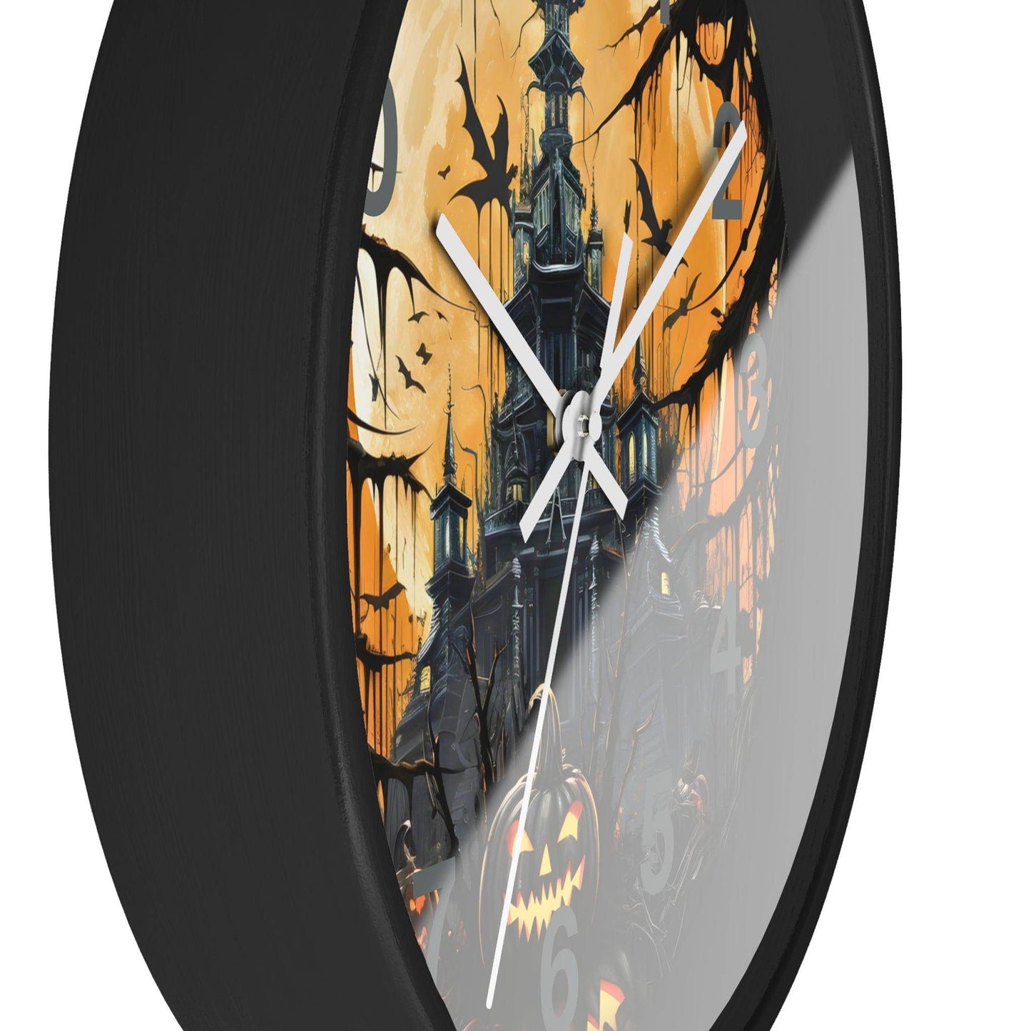 Halloween Ghost Wall Clock Halloween Wall Clocks Halloween Clock Fall Clock Halloween Decor - Giftsmojo