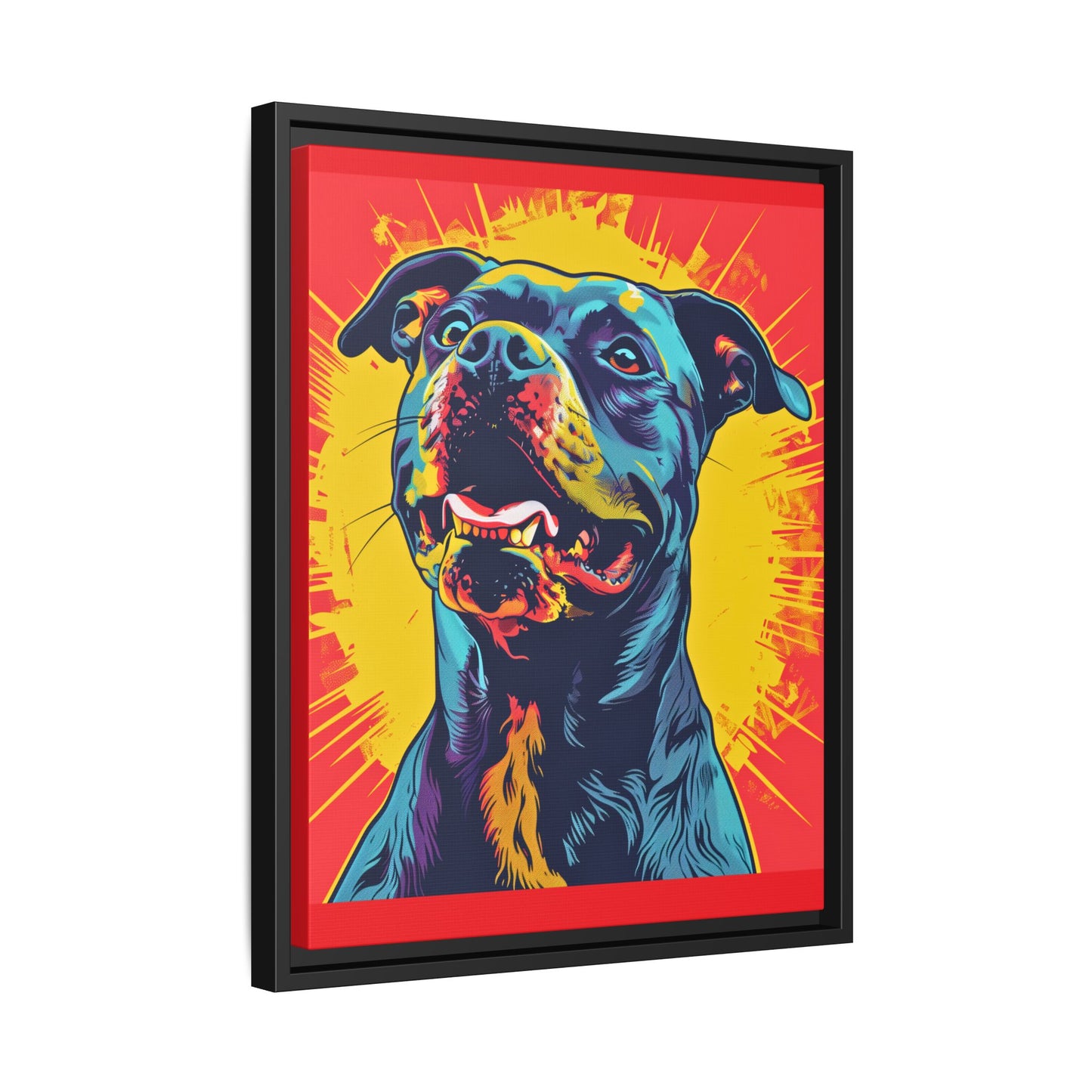 Dog Wall Art Framed Canvas Wall Art Print