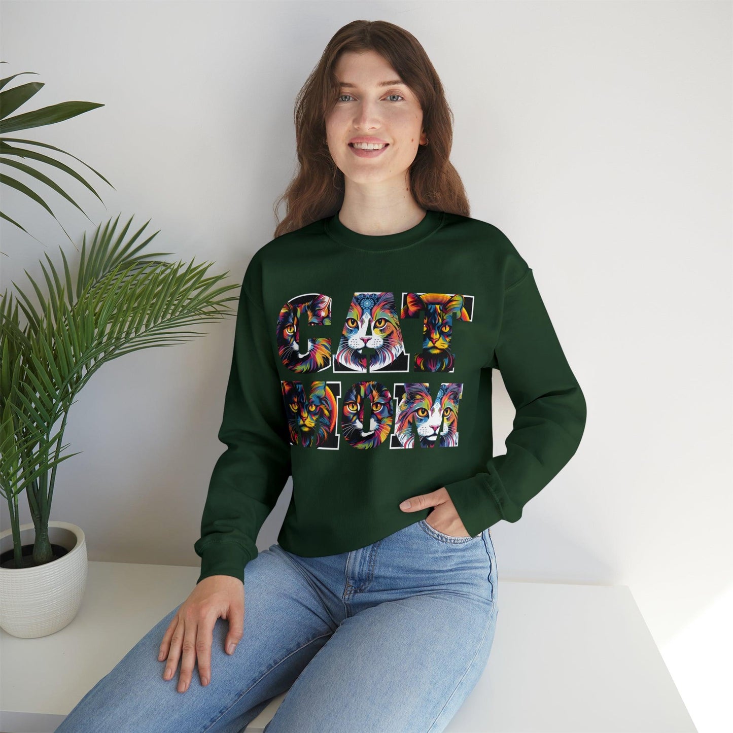 Vintage Cat Sweatshirt Cat Mom Sweatshirt Cat Crewneck Sweatshirt Cat Mom Gift Cat Lover Gift Animal Lover Cat Mama Shirt Cat Lover Sweater
