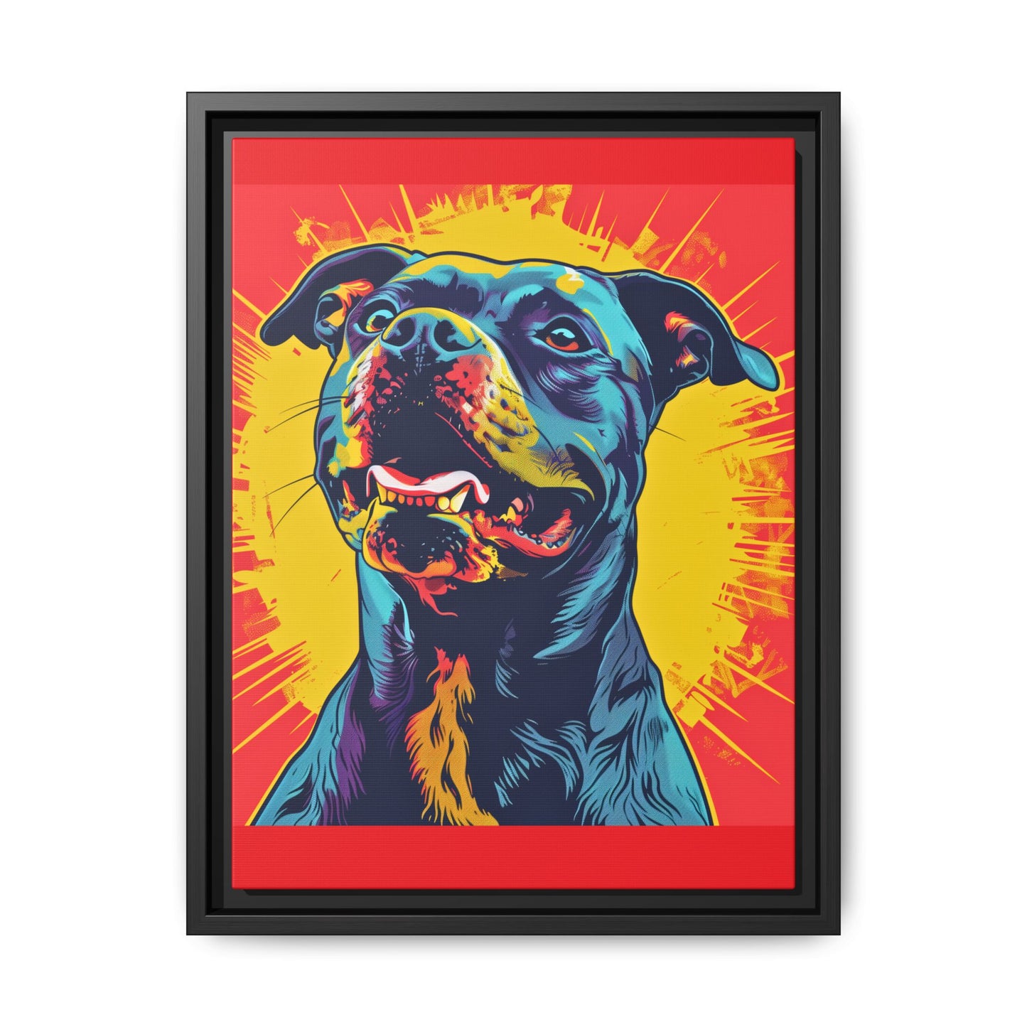 Dog Wall Art Framed Canvas Wall Art Print