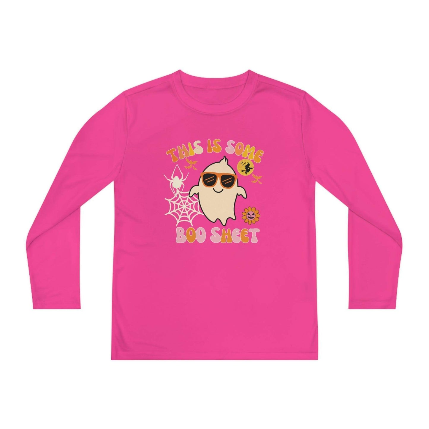 This is Some Boo Sheet Youth Halloween Costume Long Sleeve Competitor Tee Boo Sheet Halloween Shirt - Giftsmojo