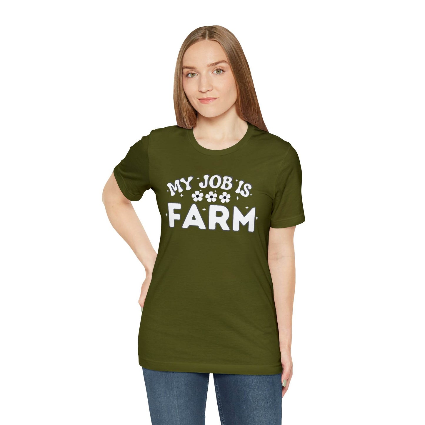 My Job is Farm Shirt Farmer Shirt Farming Shirt Homestead Gardening Shirt Farmers, Farmhand, Livestock Farmer, Crop Grower Horticulturist, Animal Scientist, Agricultural Engineer Environmental Scientist,  - Giftsmojo