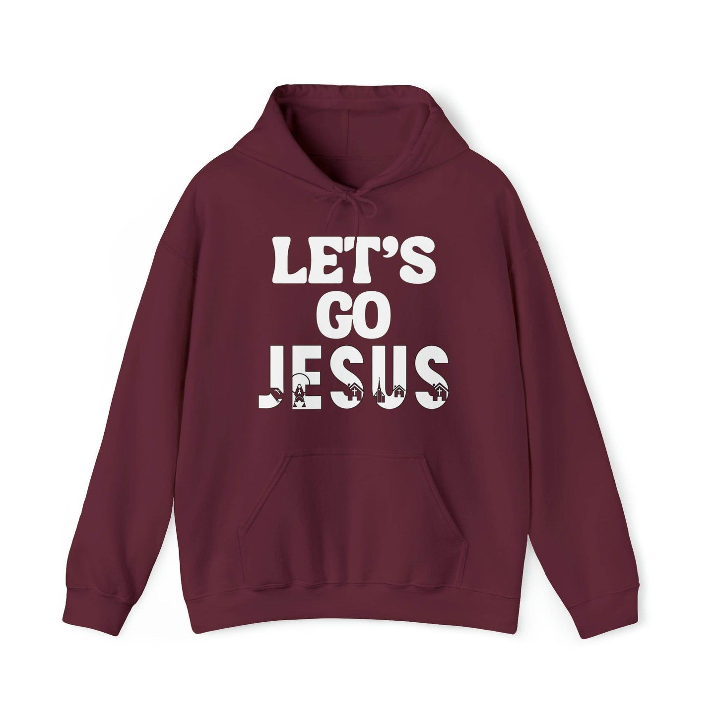Let's Go Jesus Hooded Sweatshirt Funny Christian Shirt Christian Gift Trendy Christian Sweatshirt Religious Sweatshirt Jesus Hoodie Faith Shirt - Giftsmojo