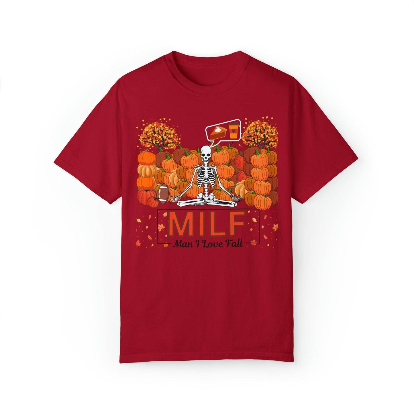 MILF Man I love Fall Gift for Fall Funny Fall Shirts Gift Pumpkin Comfort Colors Shirt - Giftsmojo