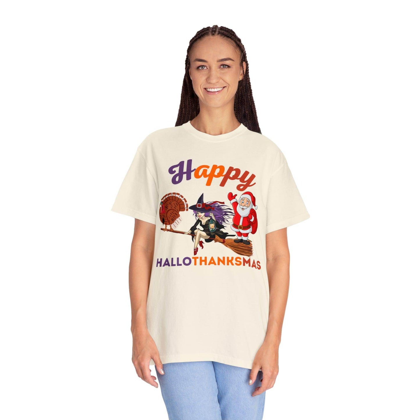 Happy HALLOTHANKSMAS Gift for Fall Halloween Thanksgiving Christmas Gift - Giftsmojo