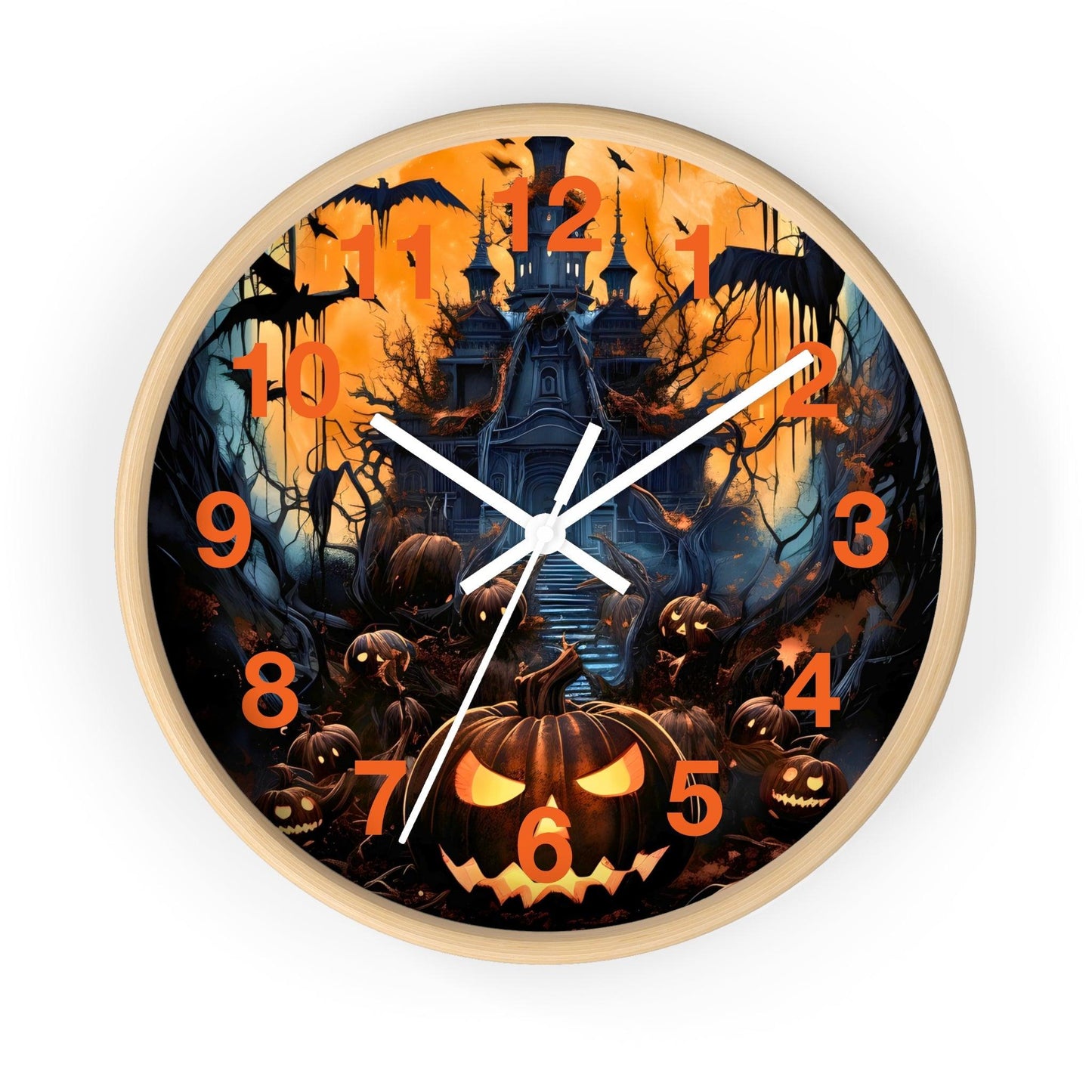 Halloween Ghost Wall Clock Halloween Wall Clocks Halloween Clock Fall Clock Halloween Decor
