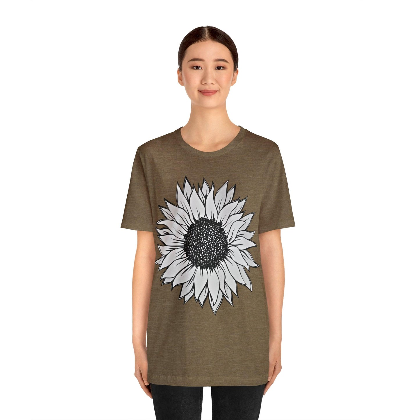 Sunflower Shirt, Floral Tee Shirt, Flower Shirt, Garden Shirt, Womens Fall Summer Shirt Sunshine Tee, Gift for Gardener, Nature love