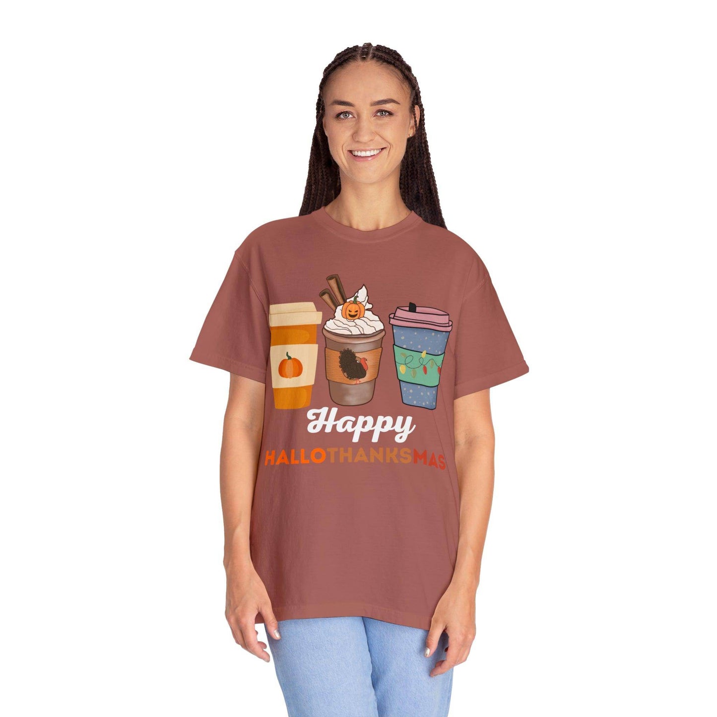 Happy HALLOTHANKSMAS Gift for Fall Halloween Thanksgiving Christmas Gift - Giftsmojo