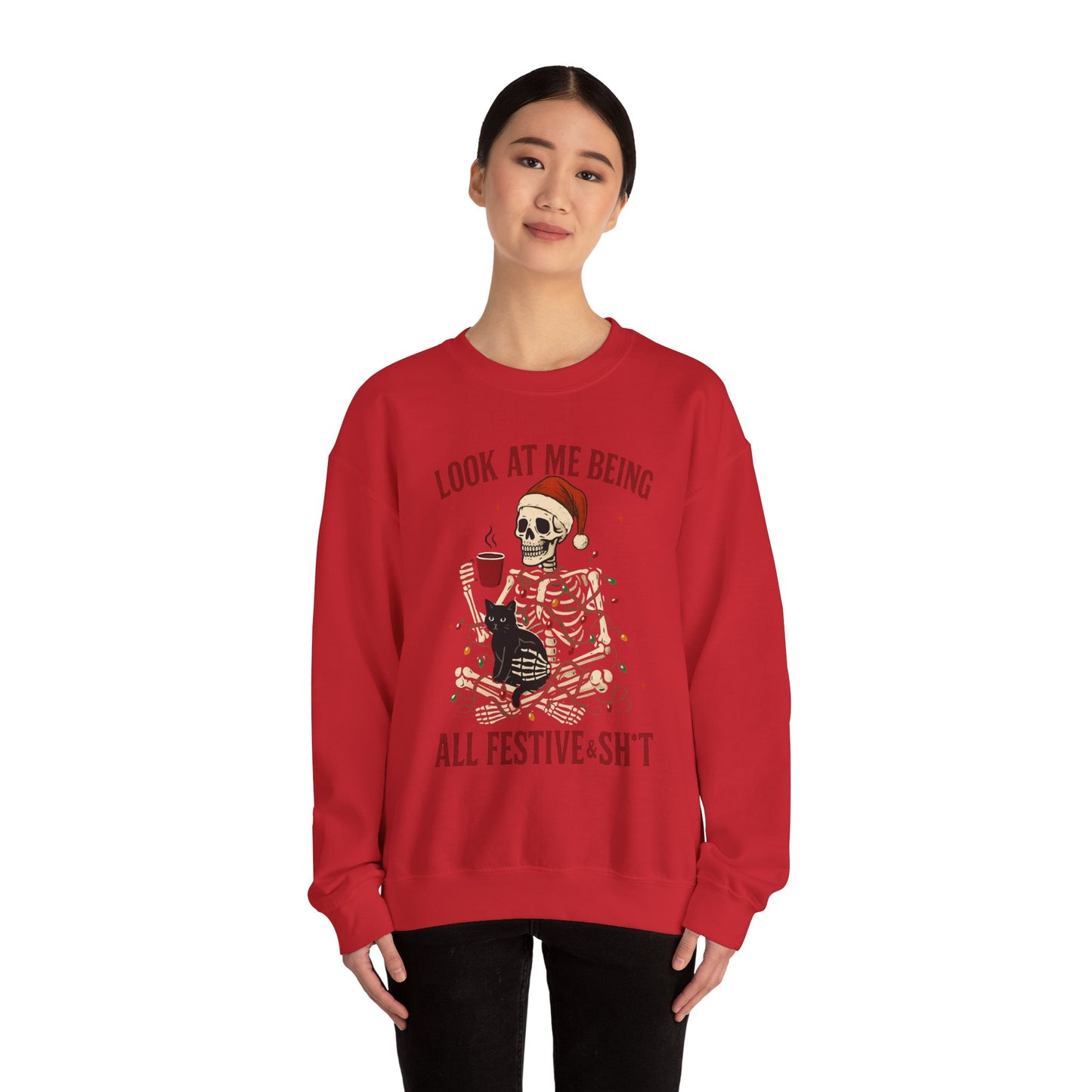 Skeleton Christmas Sweatshirt Unisex Graphic – GiftsMojo
