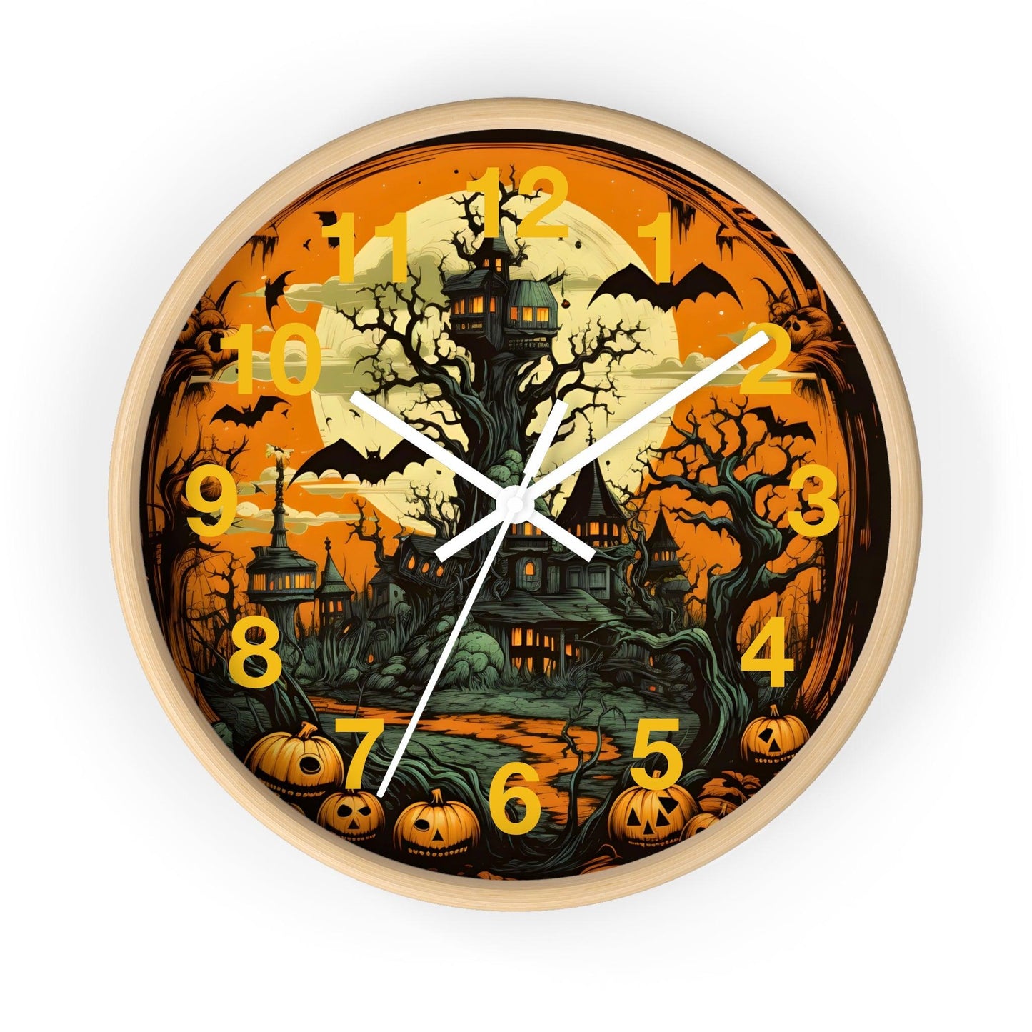Halloween decor Halloween Ghost Wall Clock Halloween Wall Clocks Halloween Clock Fall Clock Halloween Decor