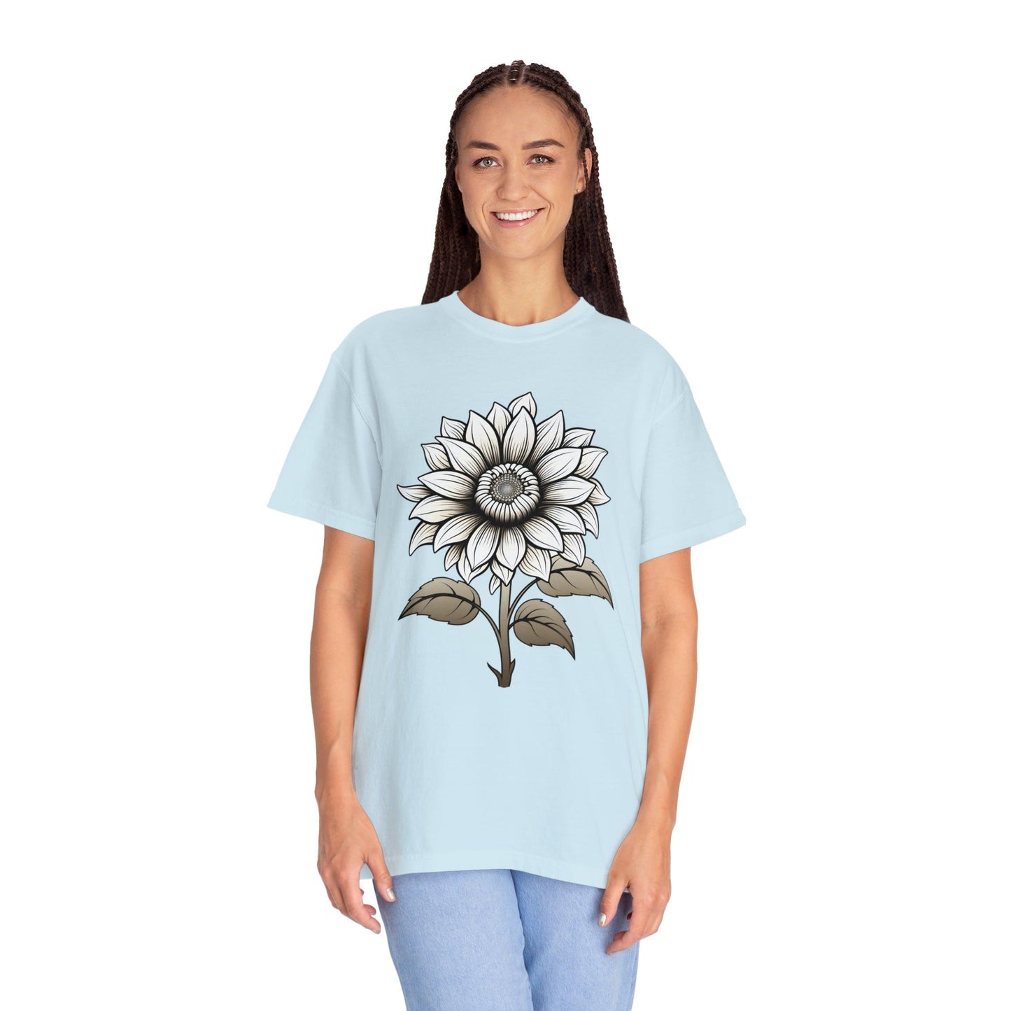 Sunflower Shirt Vintage Flower Shirt Aesthetic, Floral Graphic Tee Floral Shirt Flower T-shirt, Wild Flower Shirt Gift For Her