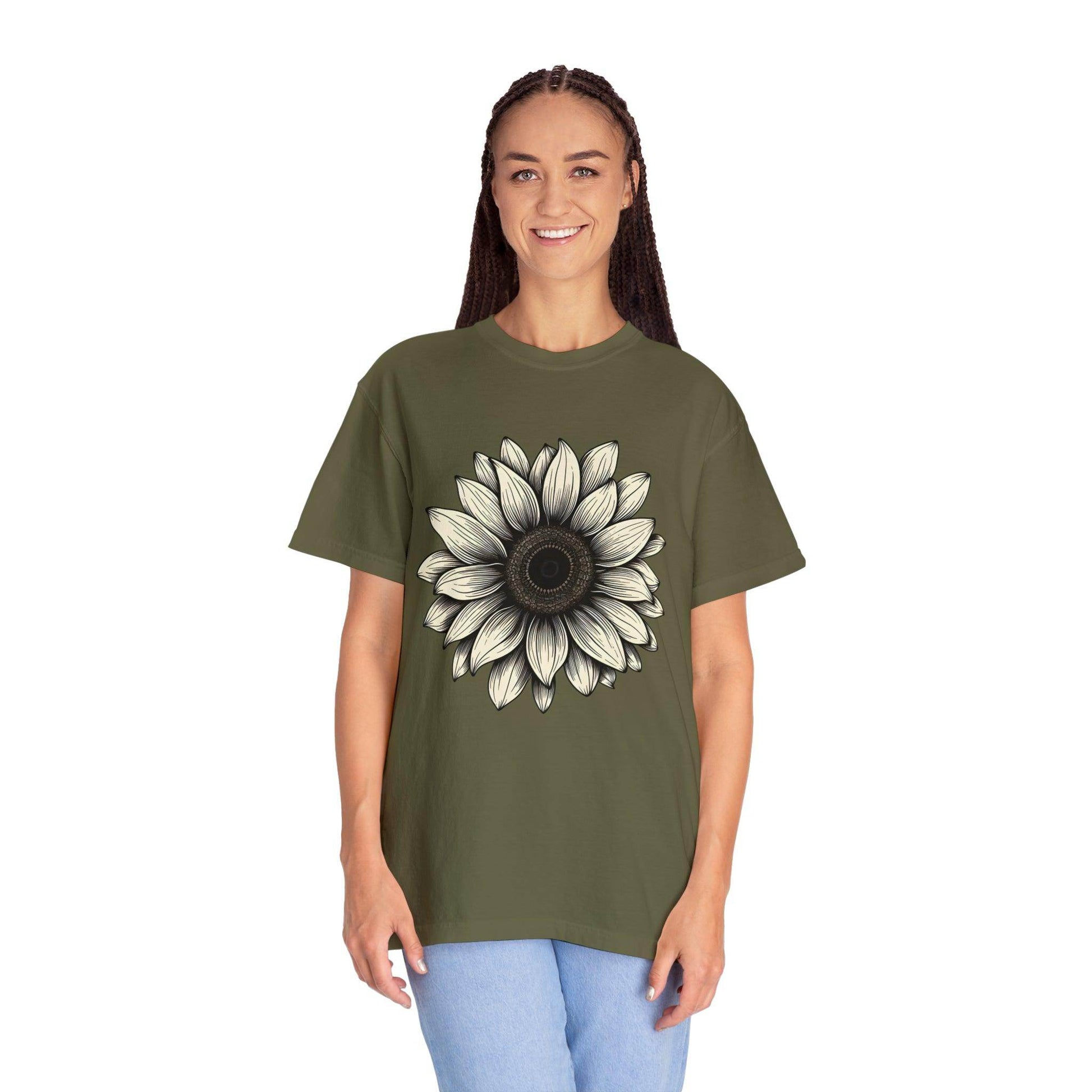 Sunflower Shirt Flower Shirt Aesthetic, Floral Graphic Tee Floral Shirt Flower T-shirt, Wild Flower Shirt Gift For Her Wildflower T-shirt - Giftsmojo