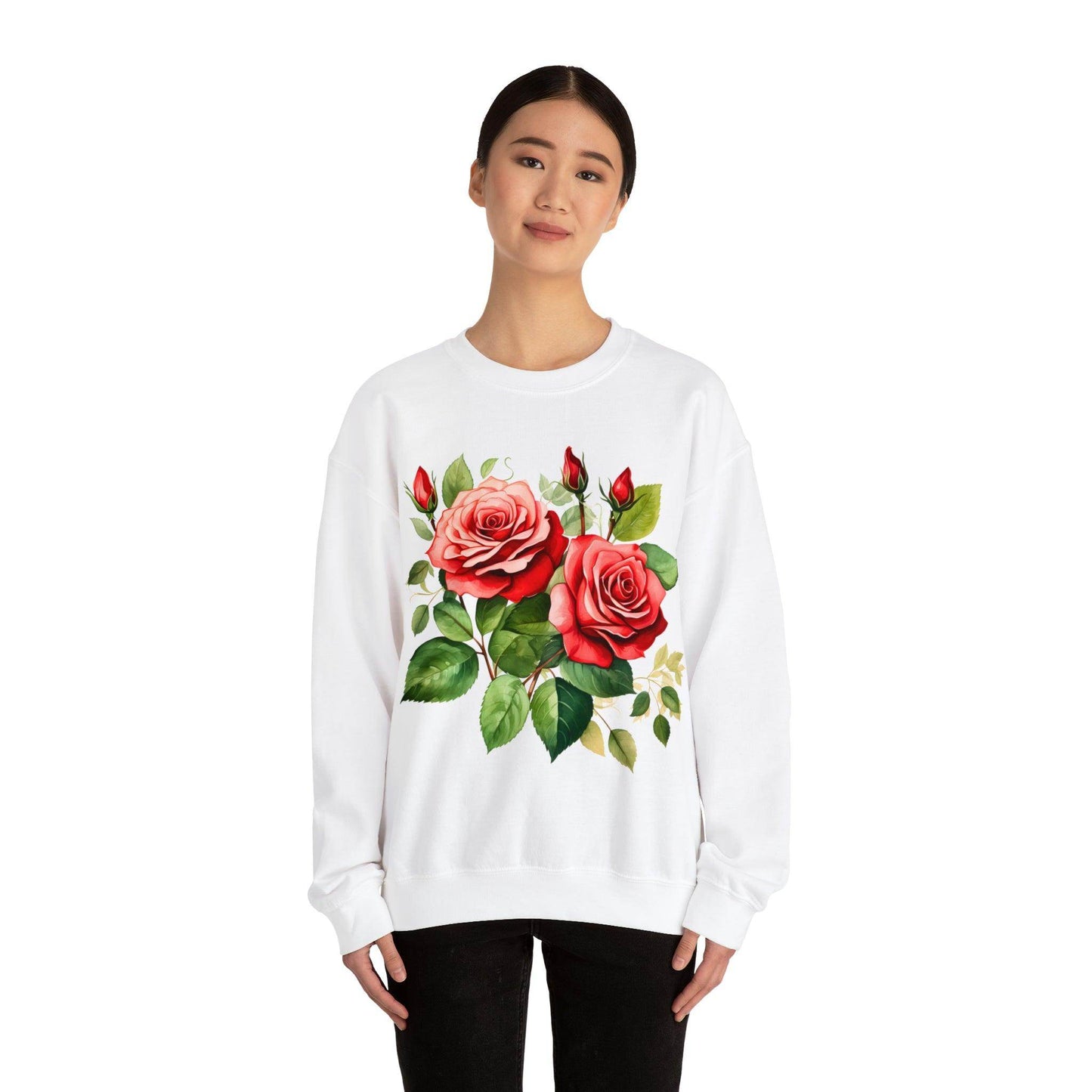 Christmas Flower Shirt Christmas Flower Sweatshirt Christmas Floral Sweatshirt Christmas Sweater Christmas Trendy Christmas Sweatshirt - Giftsmojo