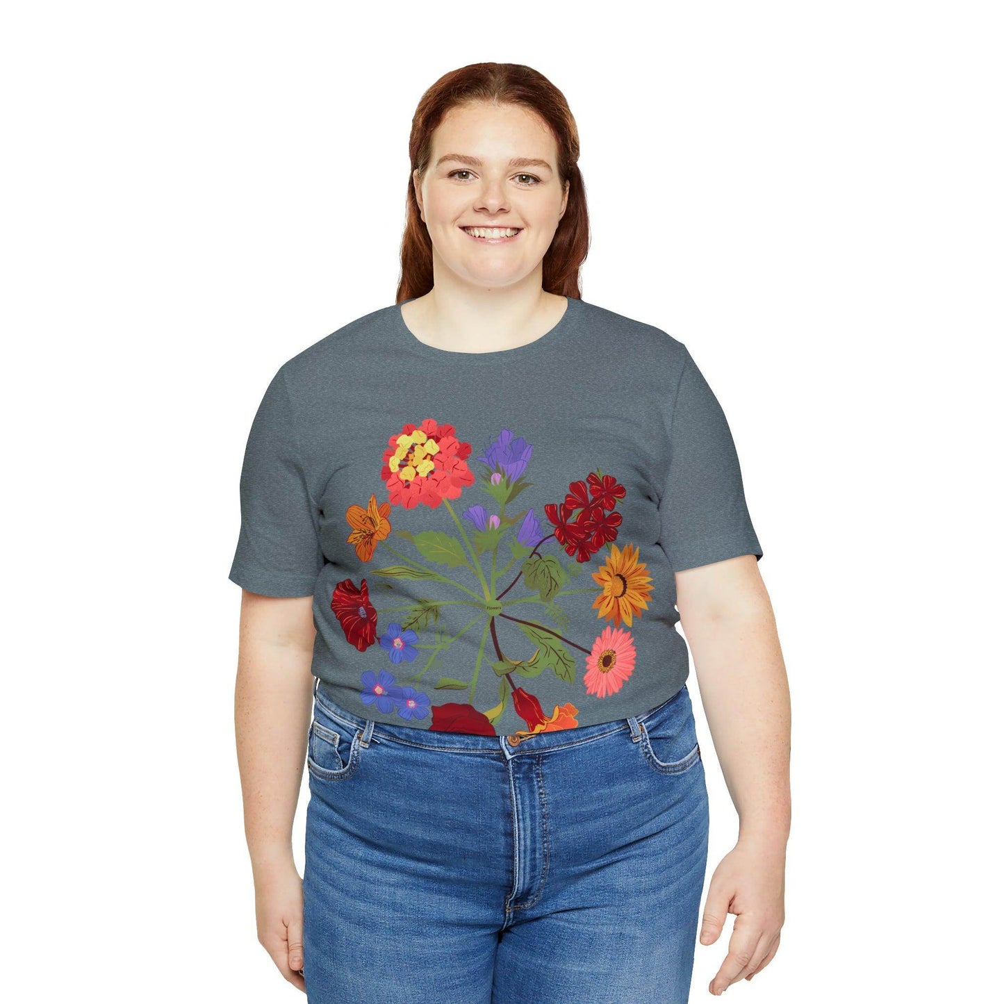 Wildflower Tshirt, Flower Shirt, Types of Flowers Shirt, Floral Tshirt, Gift for Women, Ladies Shirts Best Friend Gift, Plant Mom Nature Tee - Giftsmojo