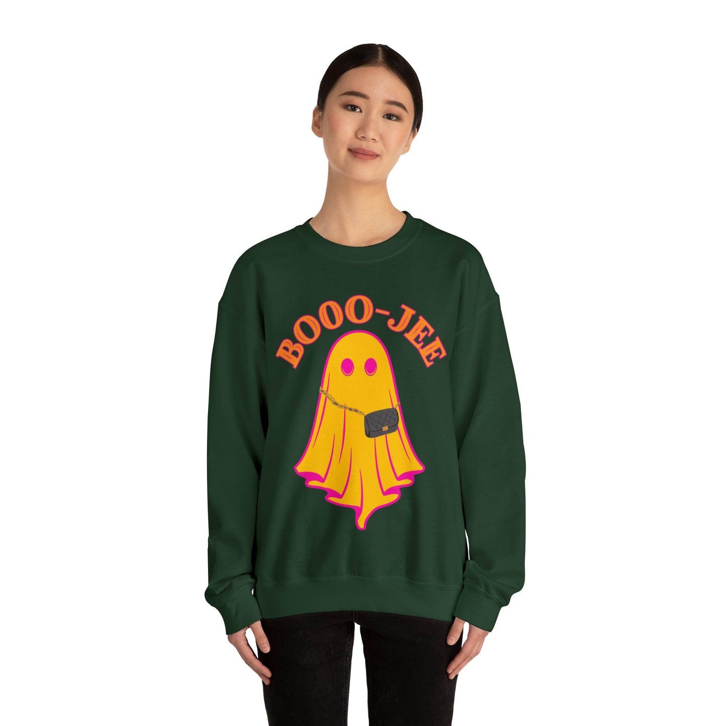 Booo-Jee Sweatshirt, Boo Halloween Sweatshirt, Spooky Ghost Sweatshirt, Boo Jee Shirt, Halloween Ghost Sweatshirt, Halloween Boo Shirt - Giftsmojo