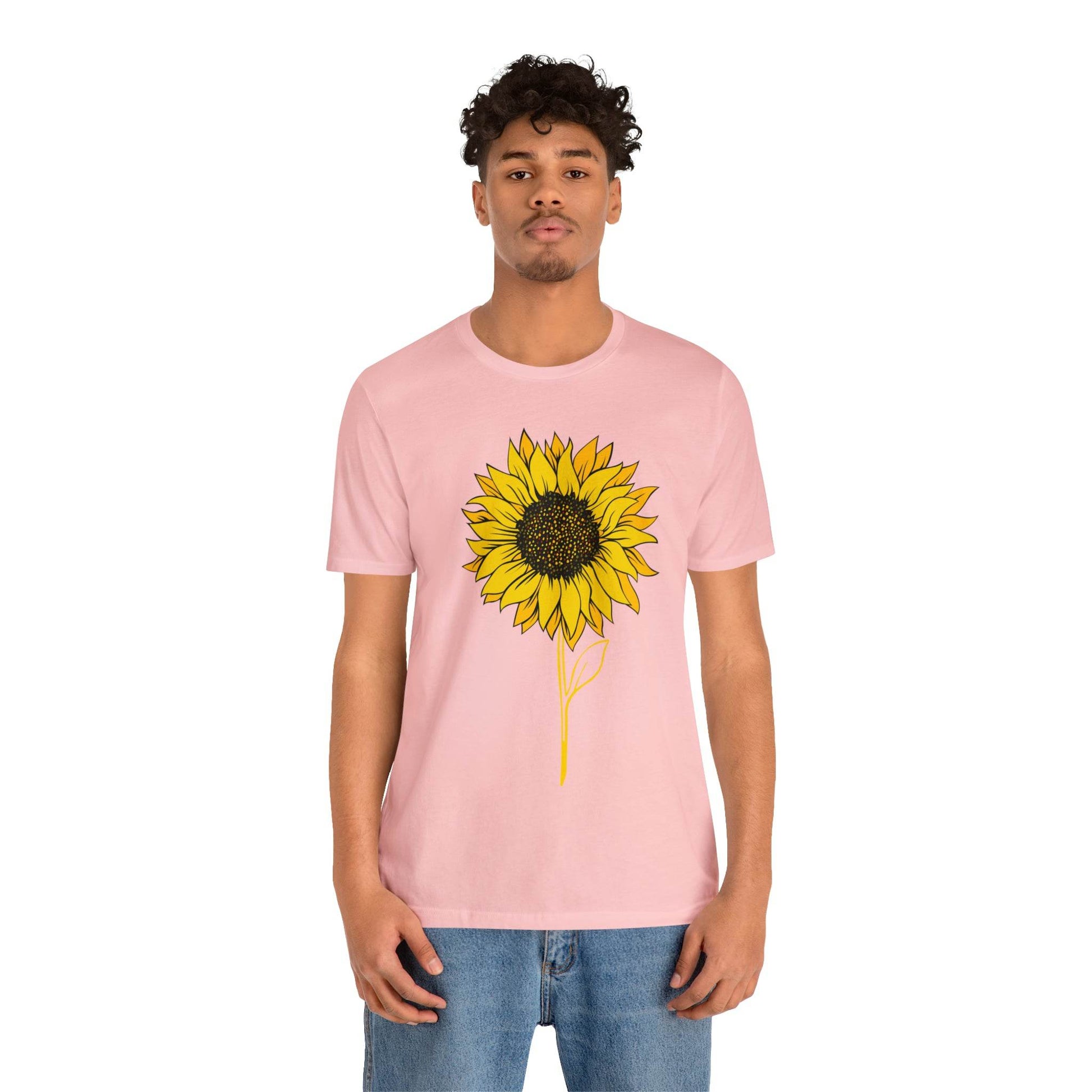 Sunflower Shirt, Floral Tee Shirt, Flower Shirt, Garden Shirt, Womens Fall Summer Shirt Sunshine Tee, Gift for Gardener, Nature love T shirt - Giftsmojo