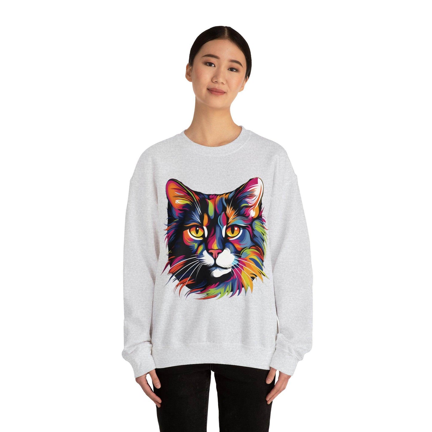 Retro Cat Lover Sweater Animal Lover Gift Cute Cat Mom Gift Cat Lover Gift Vintage Cat Mom Sweatshirt Cat Sweatshirt Cat Crewneck Sweatshirt - Giftsmojo