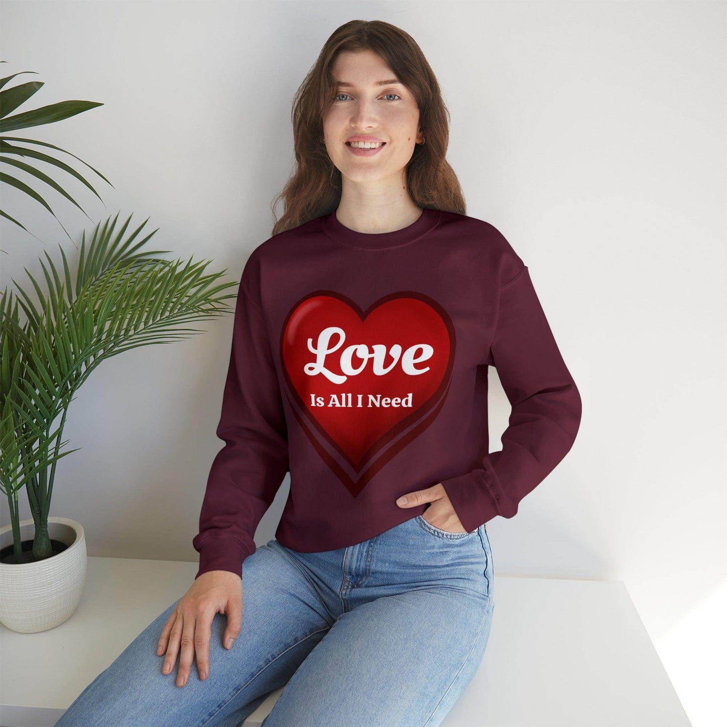 Love is all I need Sweatshirt - Giftsmojo