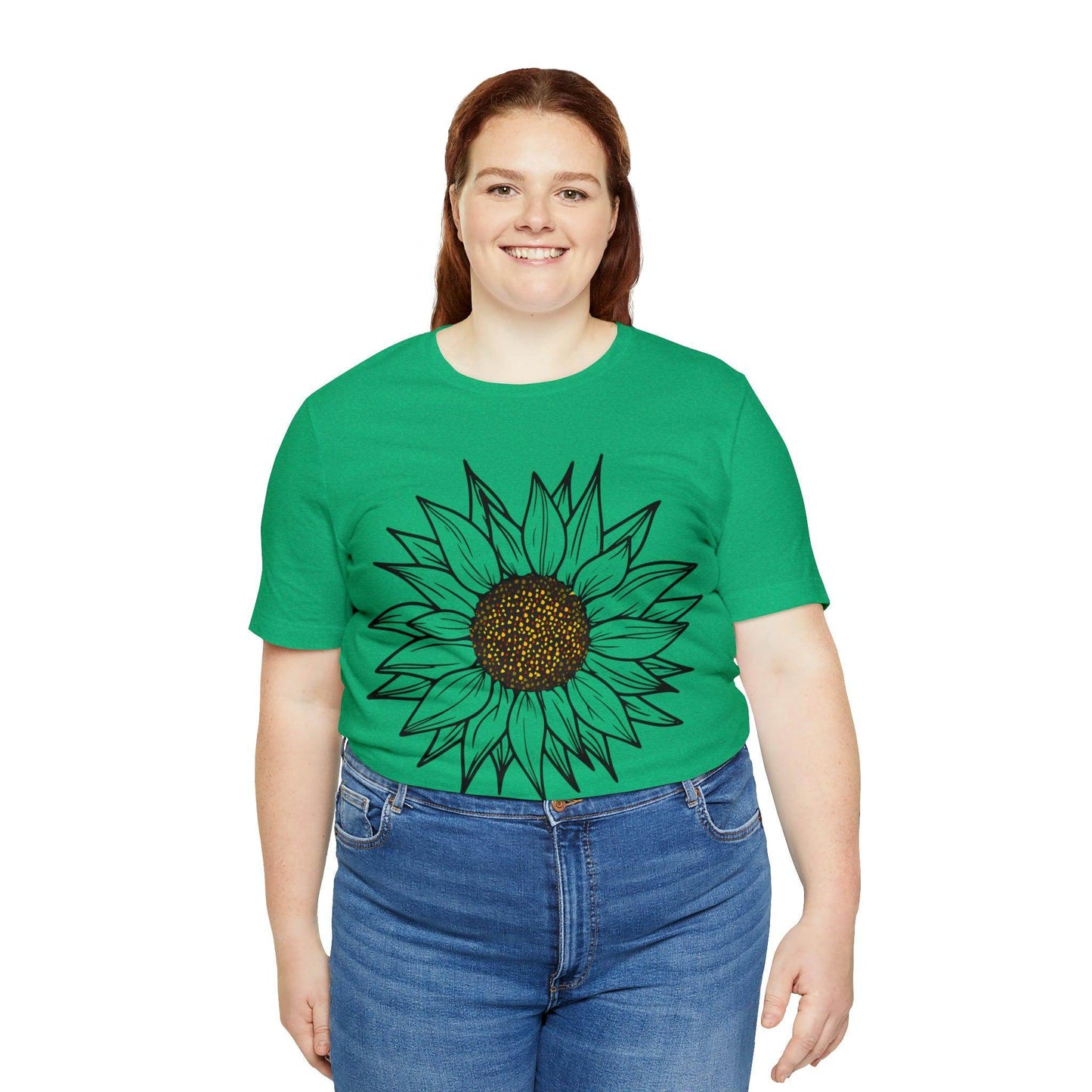 Sunflower Shirt, Floral Tee Shirt, Flower Shirt, Garden Shirt, Womens Fall Summer Shirt Sunshine Tee, Gift for Gardener, Nature love shirt - Giftsmojo