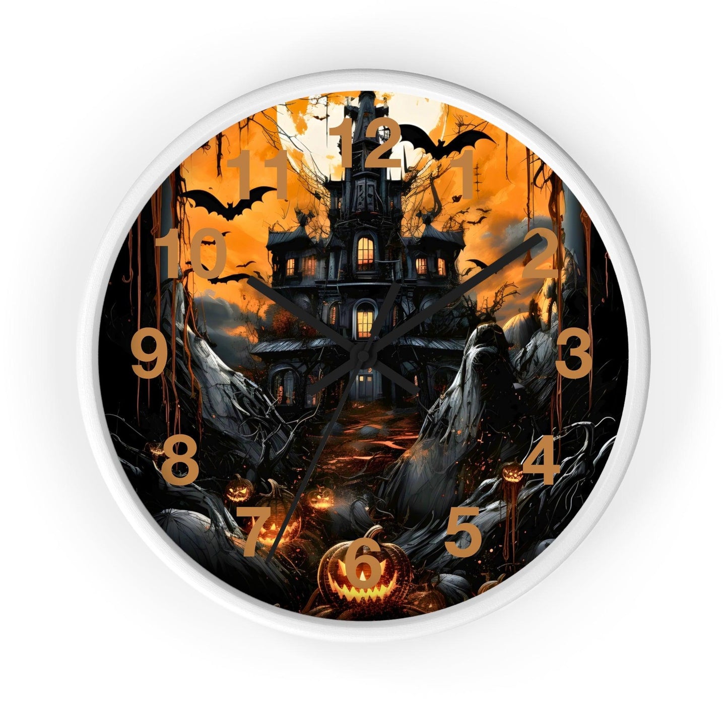 Halloween Ghost Wall Clock Halloween Wall Clocks Halloween Clock Fall Clock Halloween Decor Home decor