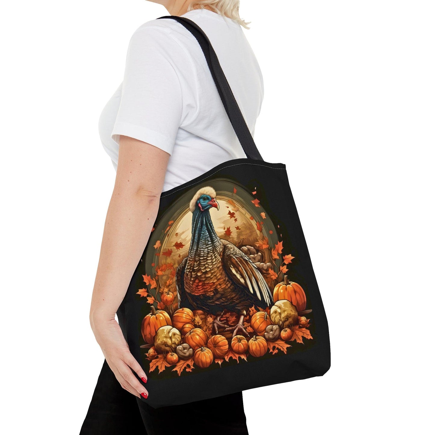 Happy Thanksgiving Bag Fall Bag Turkey Bag Pumpkin Tote Bag Cute Market Bag - Aesthetic Bag, Thanksgiving Gift, Mom Bag Canvas Bag