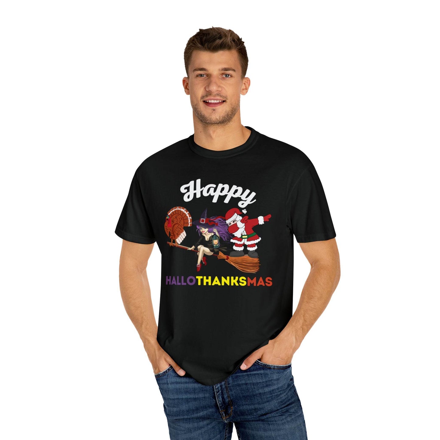 Happy HALLOTHANKSMAS Gift for Fall Halloween Thanksgiving Christmas Gift - Giftsmojo