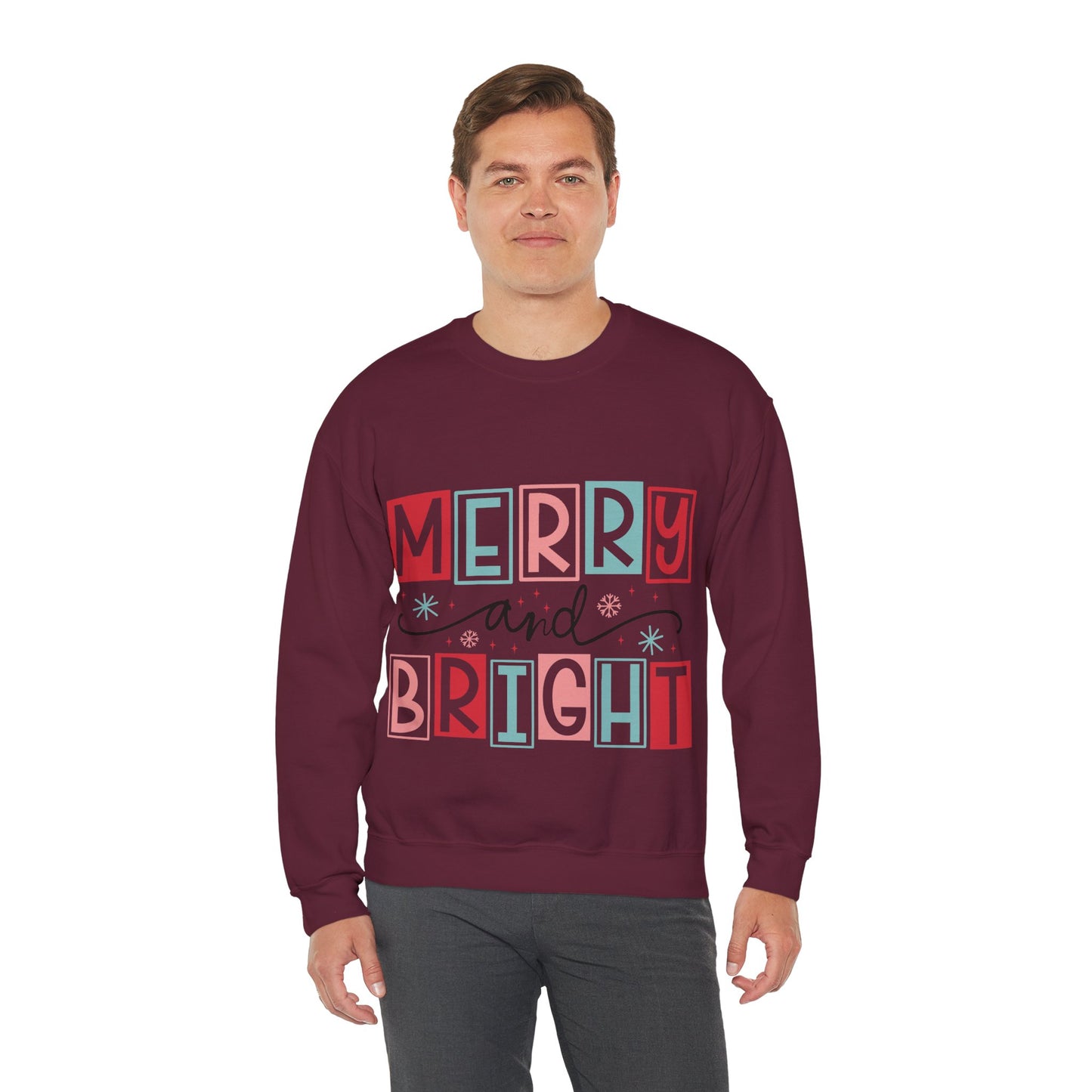 Merry and Bright Sweatshirt Christmas Sweatshirt