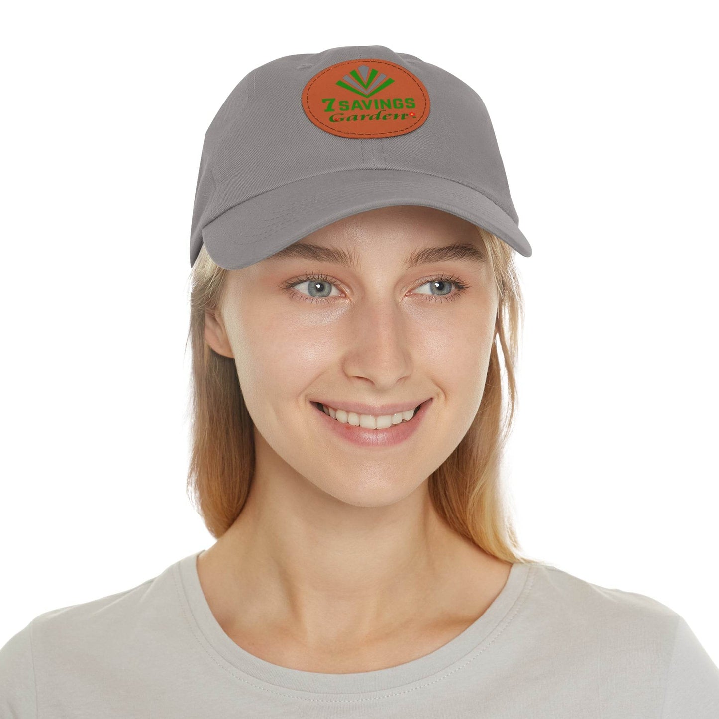 7savings Dad Hat with Leather Patch (Round) Plant lover hat - Giftsmojo