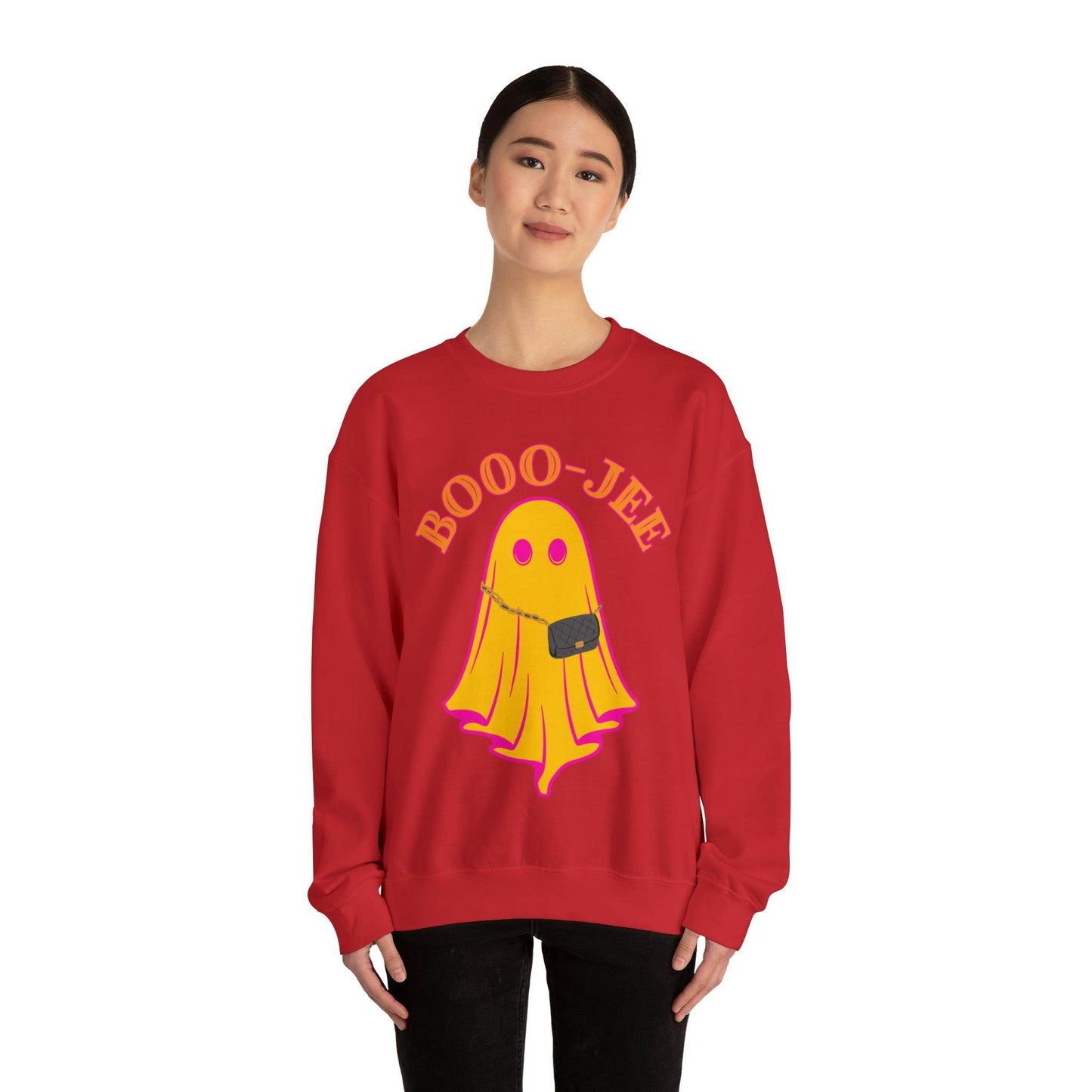 Booo-Jee Sweatshirt, Boo Halloween Sweatshirt, Spooky Ghost Sweatshirt, Boo Jee Shirt, Halloween Ghost Sweatshirt, Halloween Boo Shirt - Giftsmojo