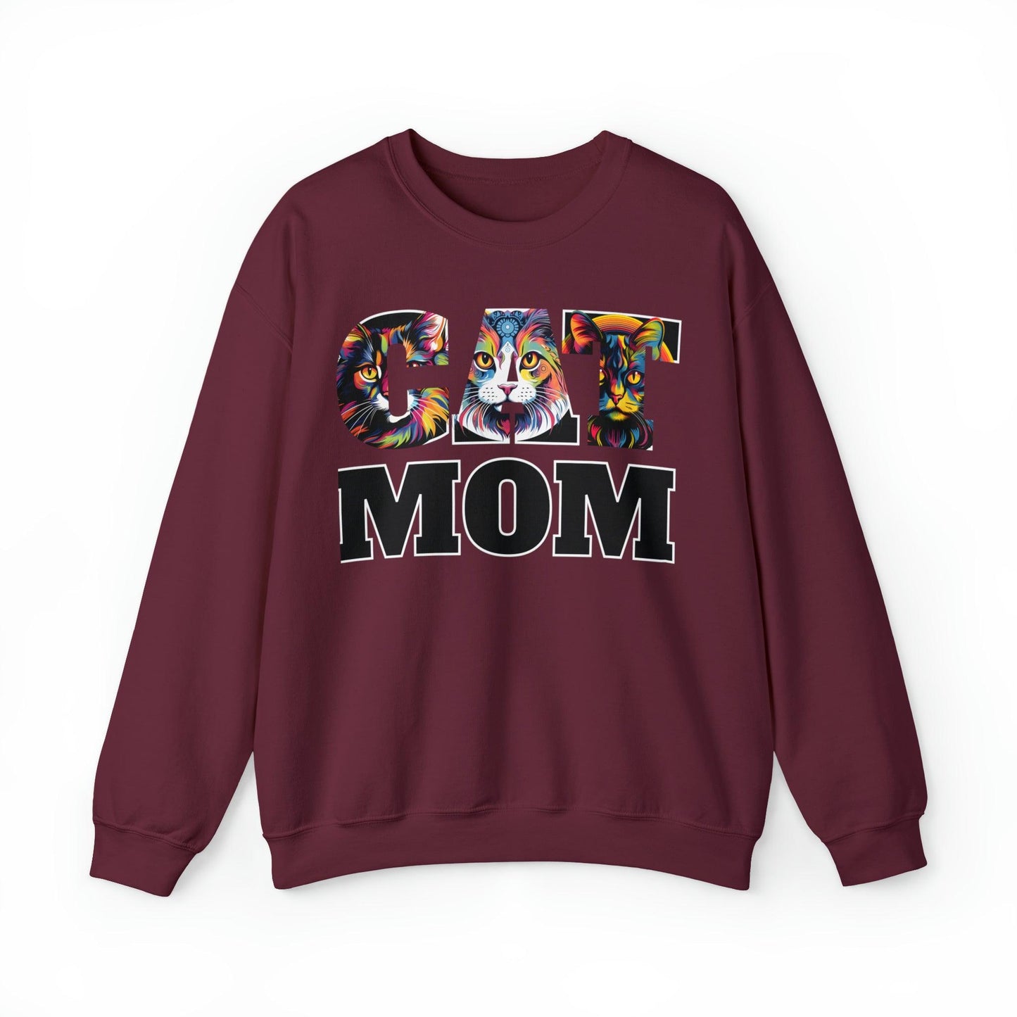 Cat Mom Sweatshirt Cat Sweatshirt Cat Crewneck Sweatshirt Cat Mom Gift Cat Lover Gift Cat Mama Shirt Cat Lover Sweater Animal Lover Gift