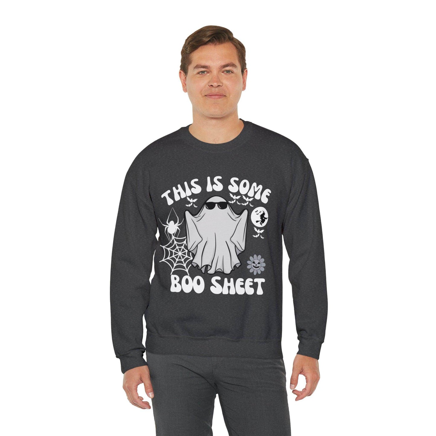 This Is Some Boo Sheet Ghost Sweatshirt Cute Ghost Sweatshirt Boo Ghost Sweatshirt Gift Shirt Funny Halloween Shirt Spooky Season Shirt - Giftsmojo