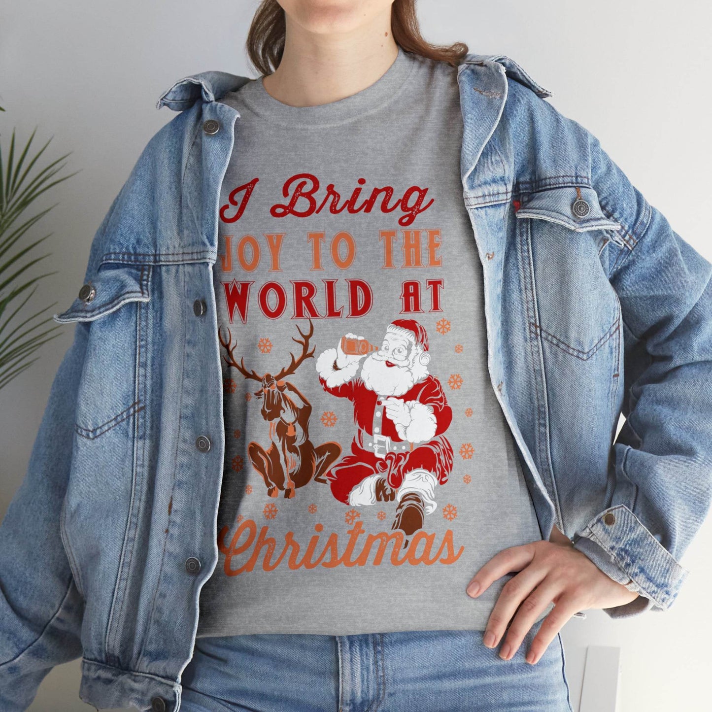 I bring Joy to the World at Christmas Shirt, Christmas Tee Christmas outfit, Christmas gifts - Giftsmojo