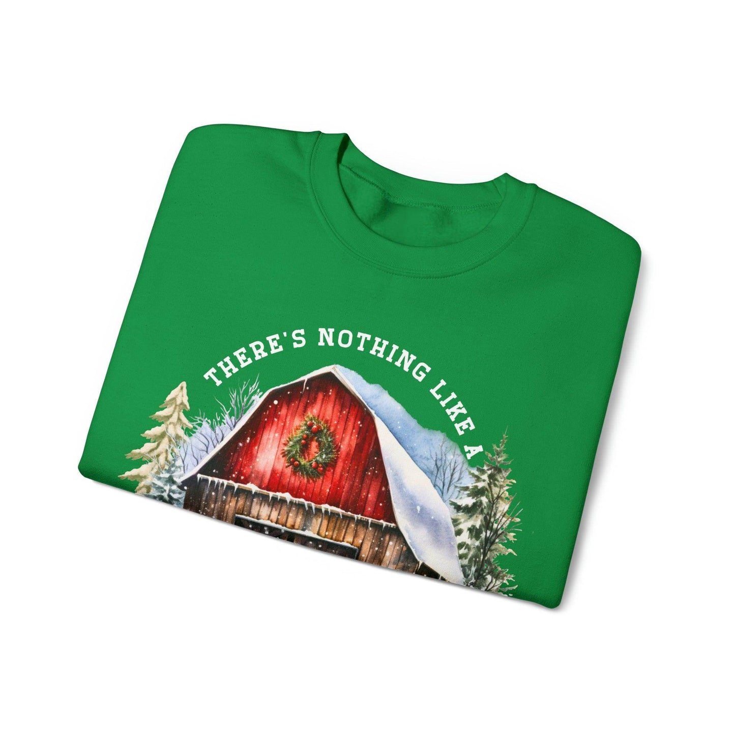 There's Nothing Like A Farmhouse Christmas Sweatshirt Christmas on The Farm Sweatshirt Mooey Christmas Farm Sweatshirt Christmas Sweater Trendy Christmas Shirt Farmers - Giftsmojo