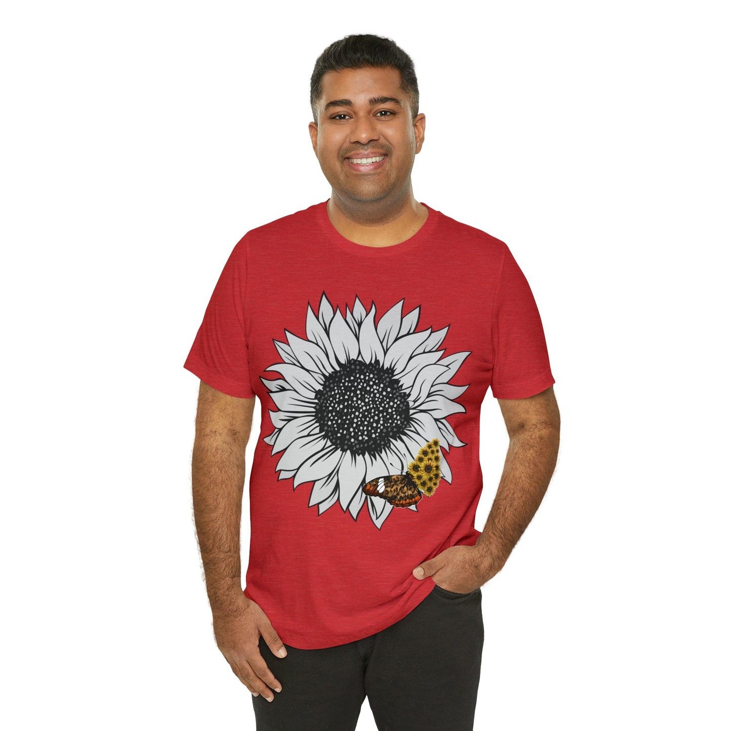 Flower Shirt, Sunflower Shirt, Floral Tee Shirt, Garden Shirt, Womens Fall Summer Shirt Sunshine Tee, Gift for Gardener, Nature love shirt