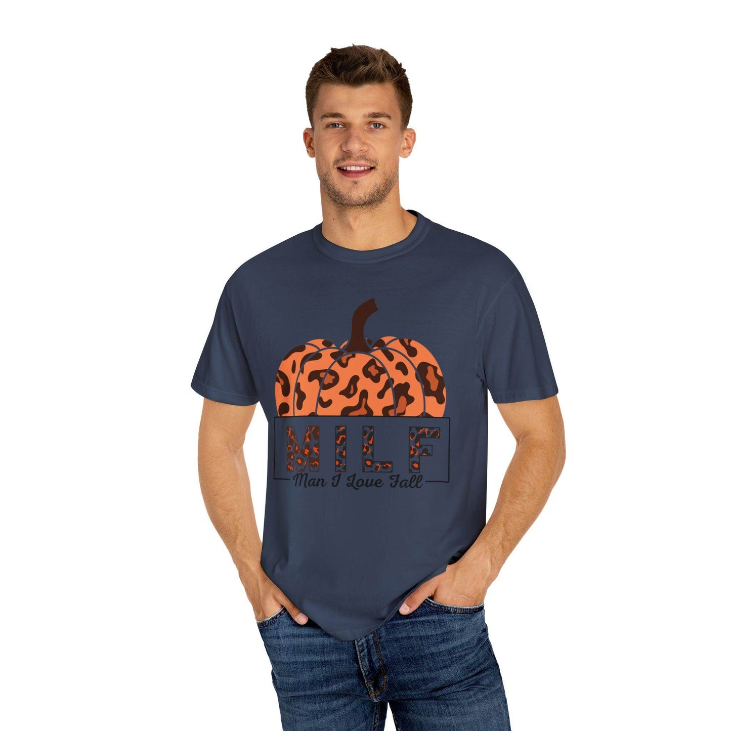 Man I love Fall Gift for Fall Funny fall shirts gift Pumpkin comfort colors - Giftsmojo
