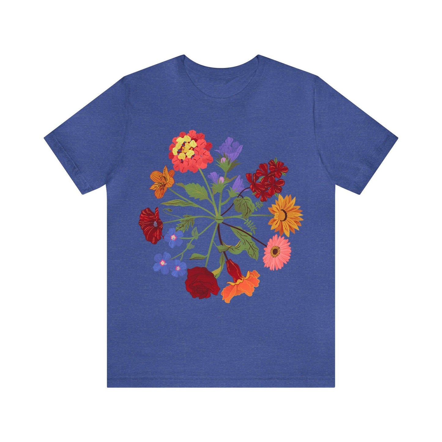Wildflower Tshirt, Flower Shirt, Types of Flowers Shirt, Floral Tshirt, Gift for Women, Ladies Shirts Best Friend Gift, Plant Mom Nature Tee - Giftsmojo