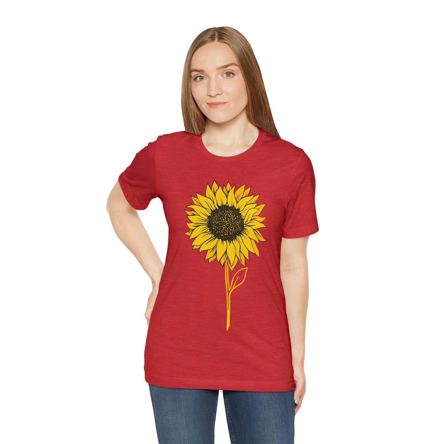 Sunflower Shirt, Floral Tee Shirt, Flower Shirt, Garden Shirt, Womens Fall Summer Shirt Sunshine Tee, Gift for Gardener, Nature love T shirt