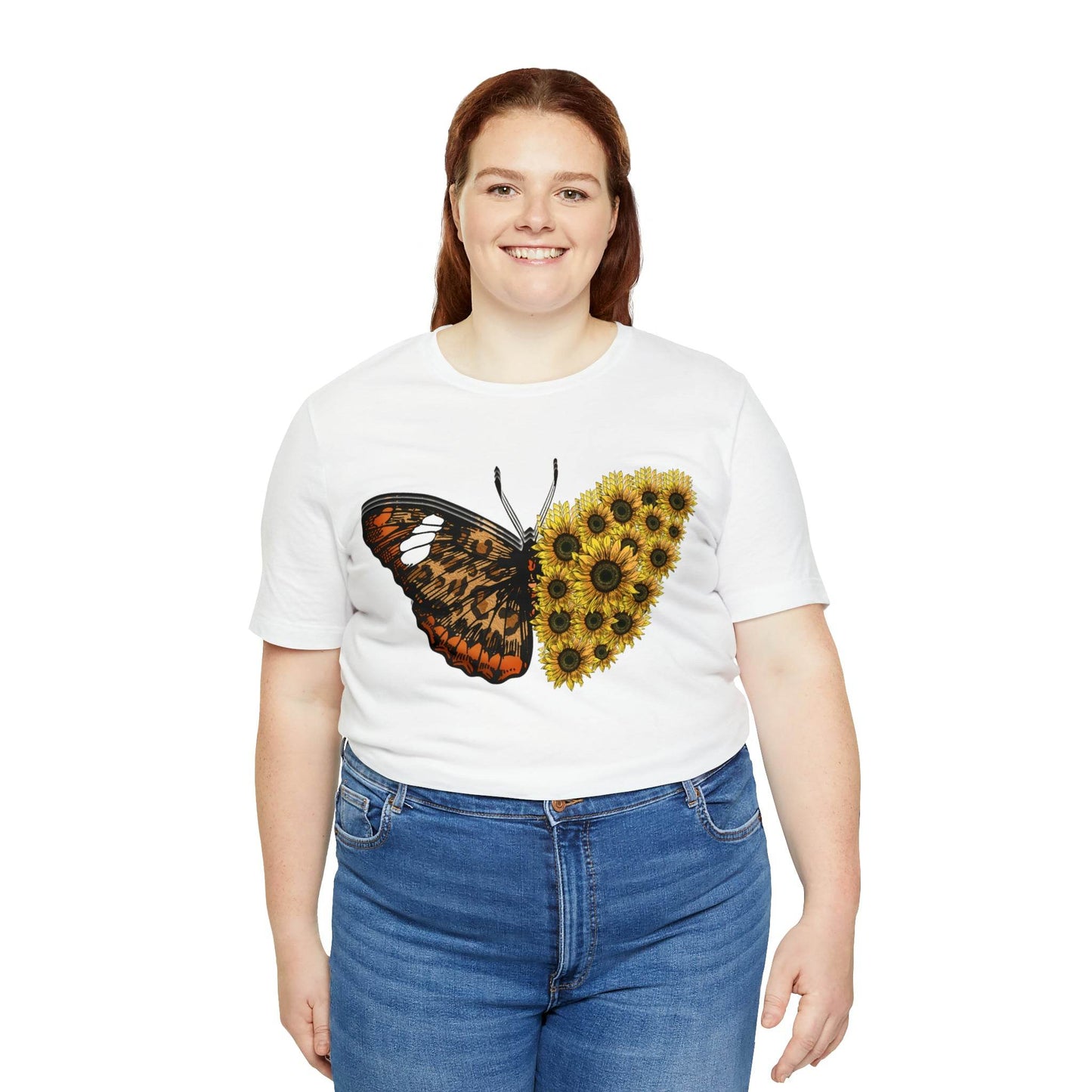 Butterfly Shirt, Sunflower Shirt, Insect Shirt Nature love T shirtFloral Tee Shirt, Flower Shirt, Garden Shirt, Womens Fall Summer shirt - Giftsmojo