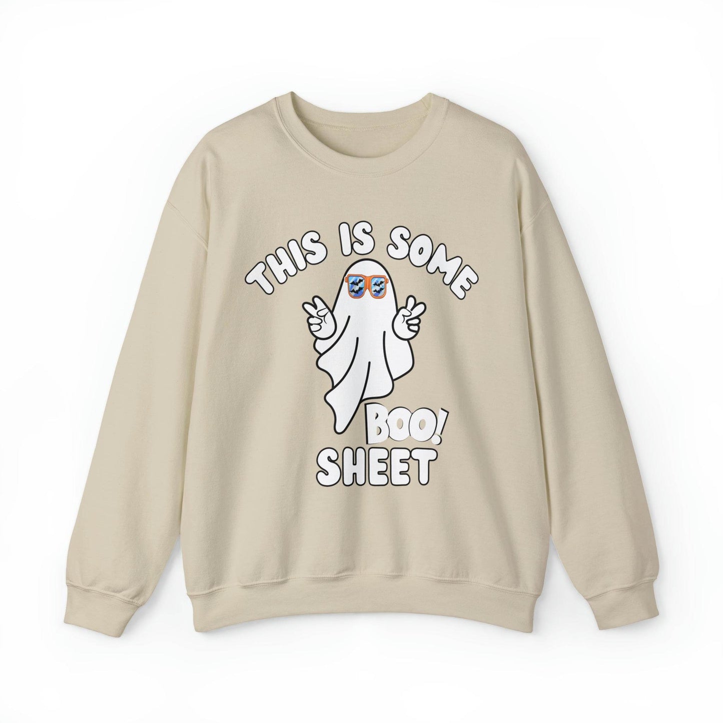 This Is Some Boo Sheet Ghost Sweatshirt Cute Ghost Sweatshirt Boo Ghost Sweatshirt Gift Shirt Funny Halloween Shirt Spooky Season Shirt - Giftsmojo