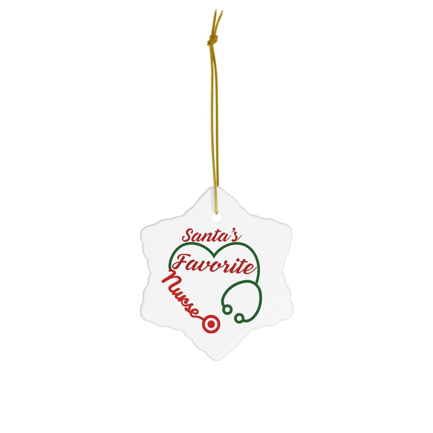 Santa's Favorite Nurse Christmas Ornament Nurse Ornament Nurse Christmas Tree Ornament Nurse Care Ornament Nurses Ornament Occupation Job - Giftsmojo