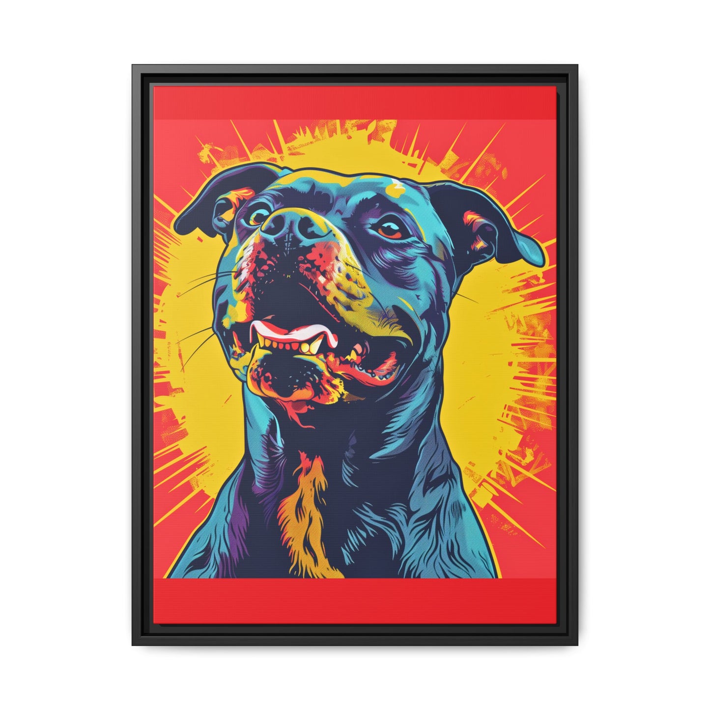 Dog Wall Art Framed Canvas Wall Art Print