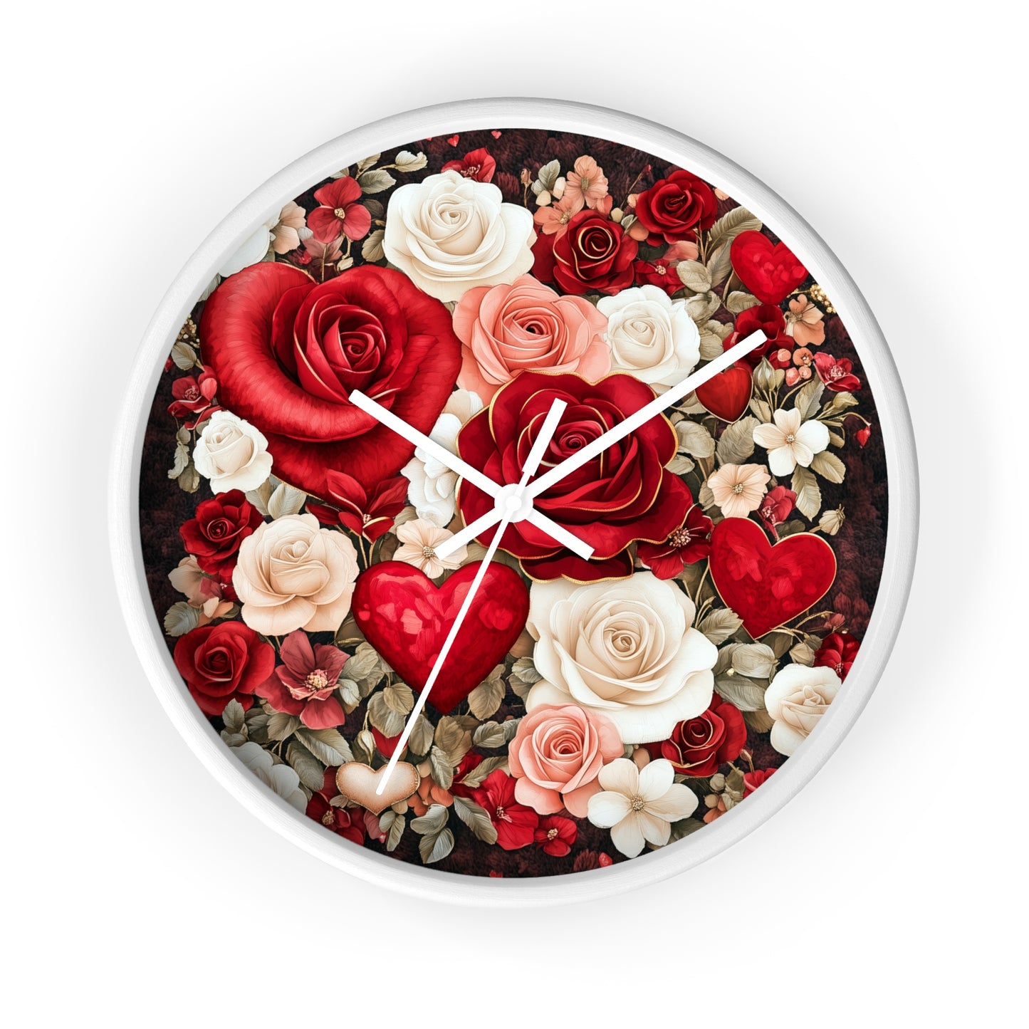 Botanical Home Decor Floral Clock Flower Wall Clock, Nature Lover Gift