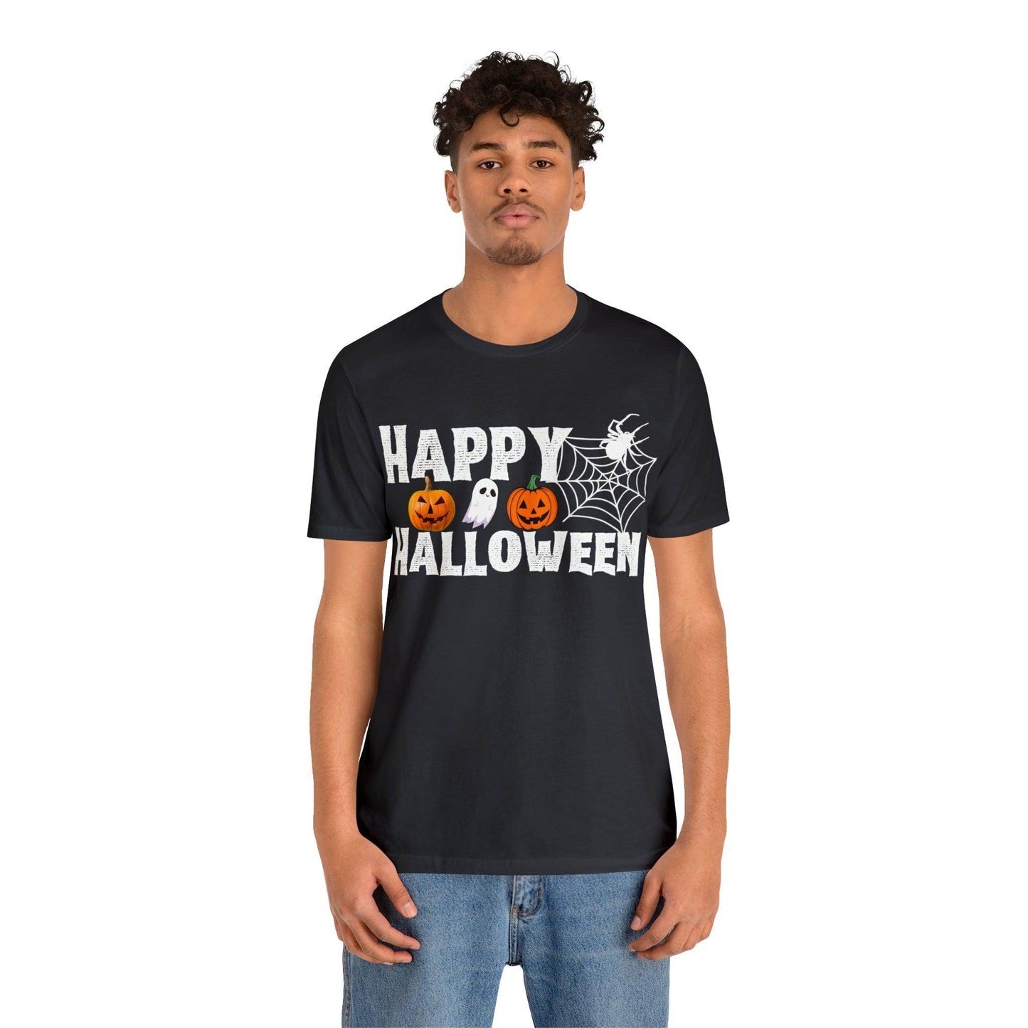 Happy Halloween Costume Pumpkin Ghost Spider Shirt - Giftsmojo