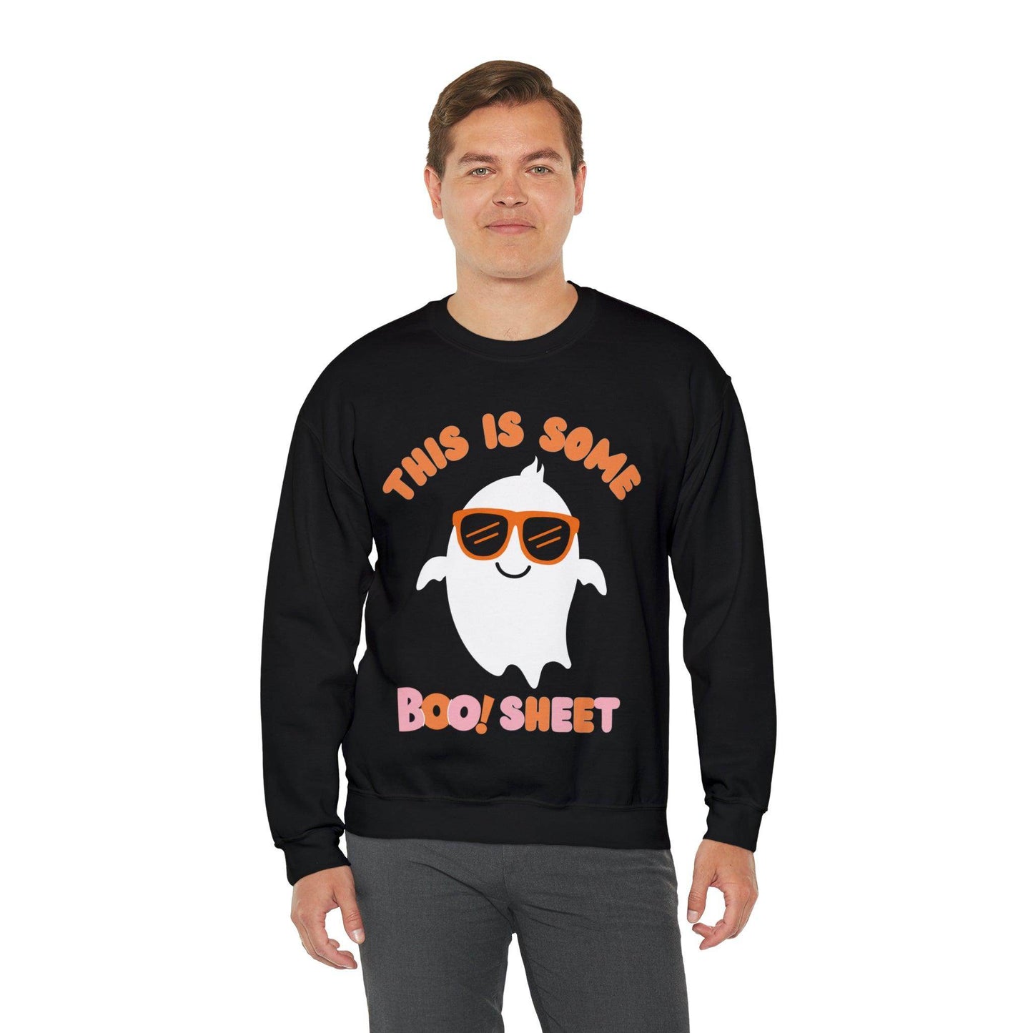 This Is Some Boo Sheet Ghost Sweatshirt Cute Ghost Sweatshirt Boo Ghost Sweatshirt Gift Shirt Funny Halloween Shirt Spooky Season Shirt - Giftsmojo