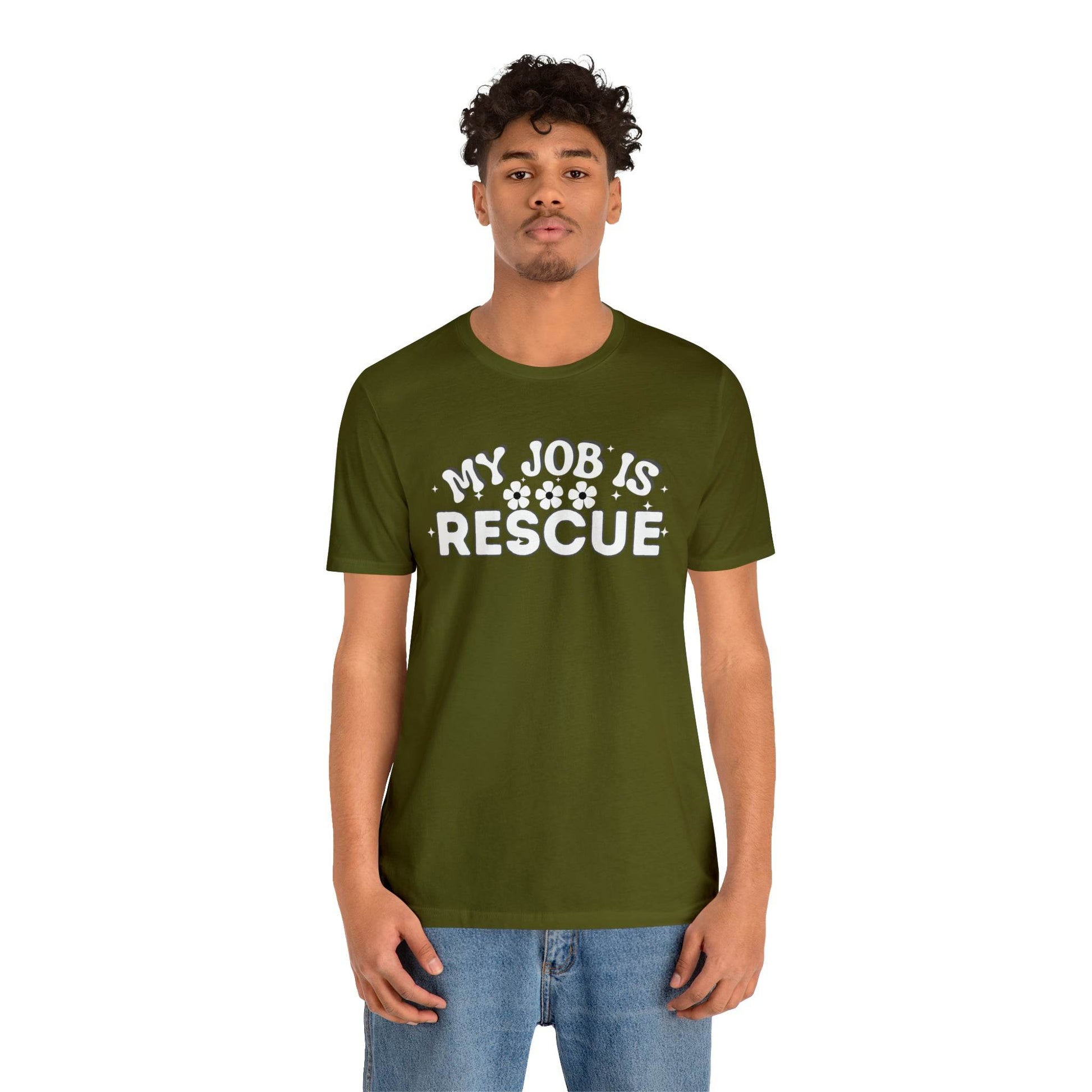 My Job is Rescue Shirt Firefighter Shirt Coast Guard Shirt - Giftsmojo