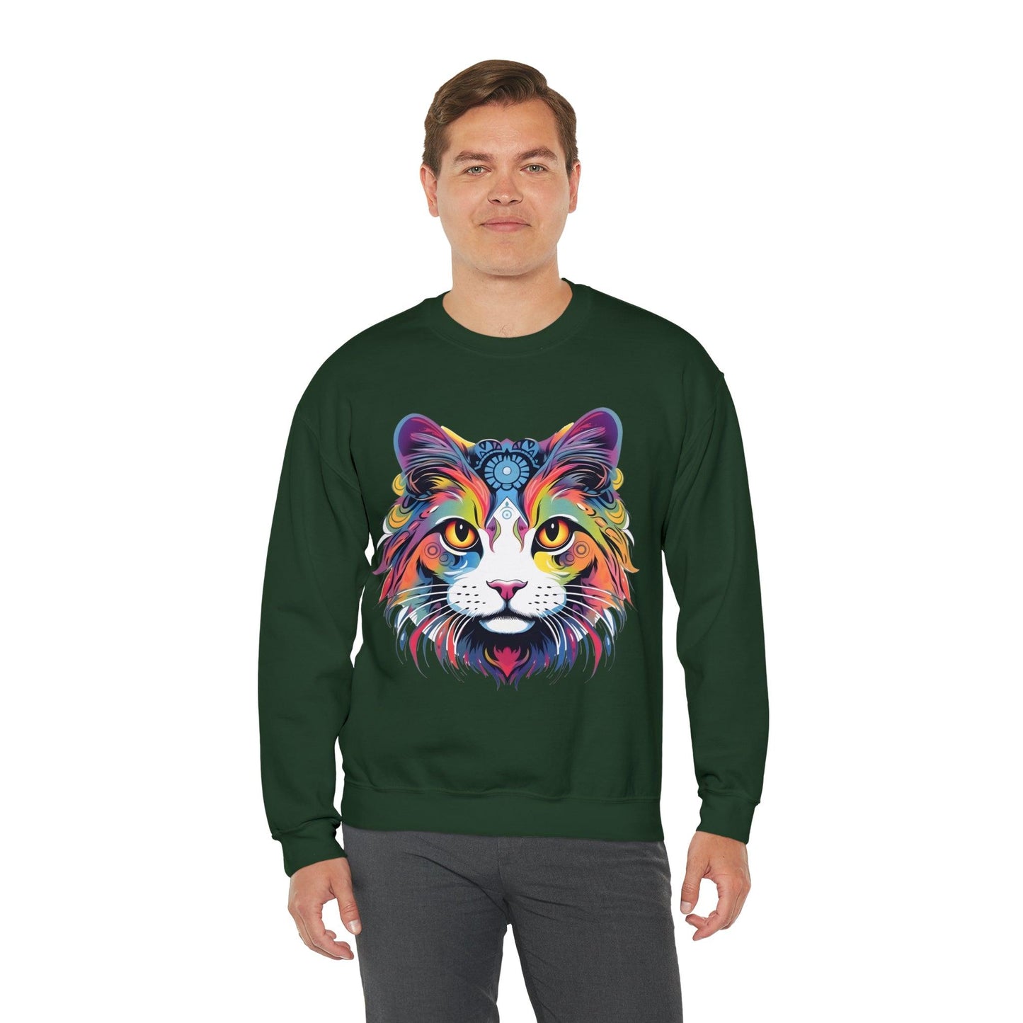Vintage Cat Lover Sweater Animal Lover Gift Cat Mom Gift Cat Lover Gift Cat Mom Sweatshirt Retro Cat Sweatshirt Cat Crewneck Sweatshirt - Giftsmojo